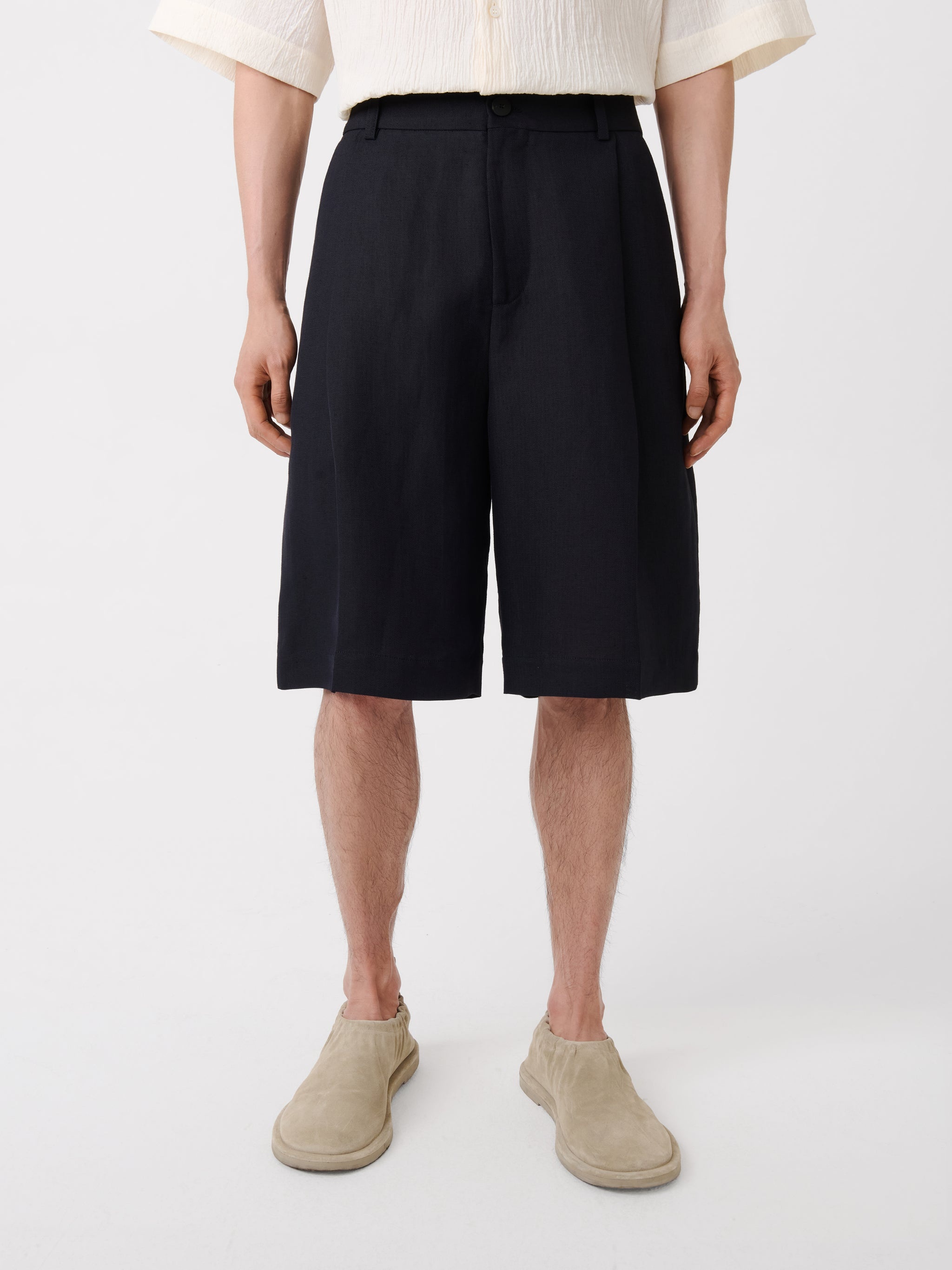 Fowld Linen Short - 5