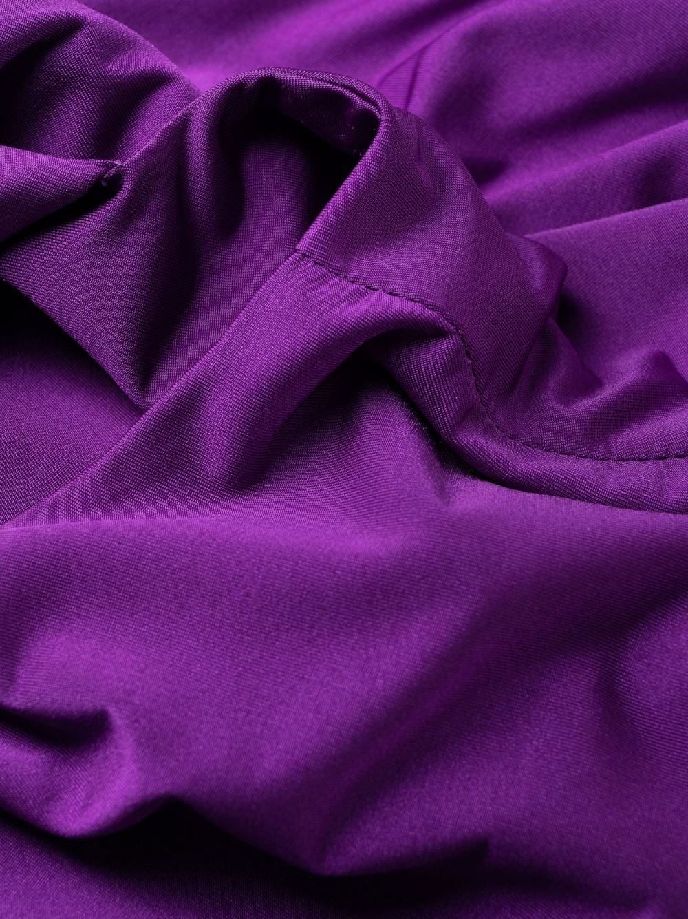 gathered-detail cut-out dress - 6