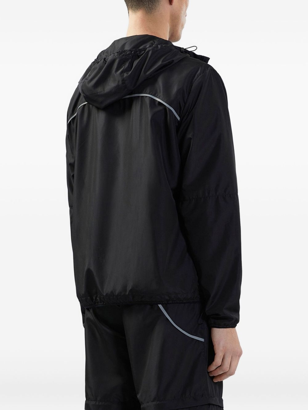 logo-appliqué windbreaker jacket - 5