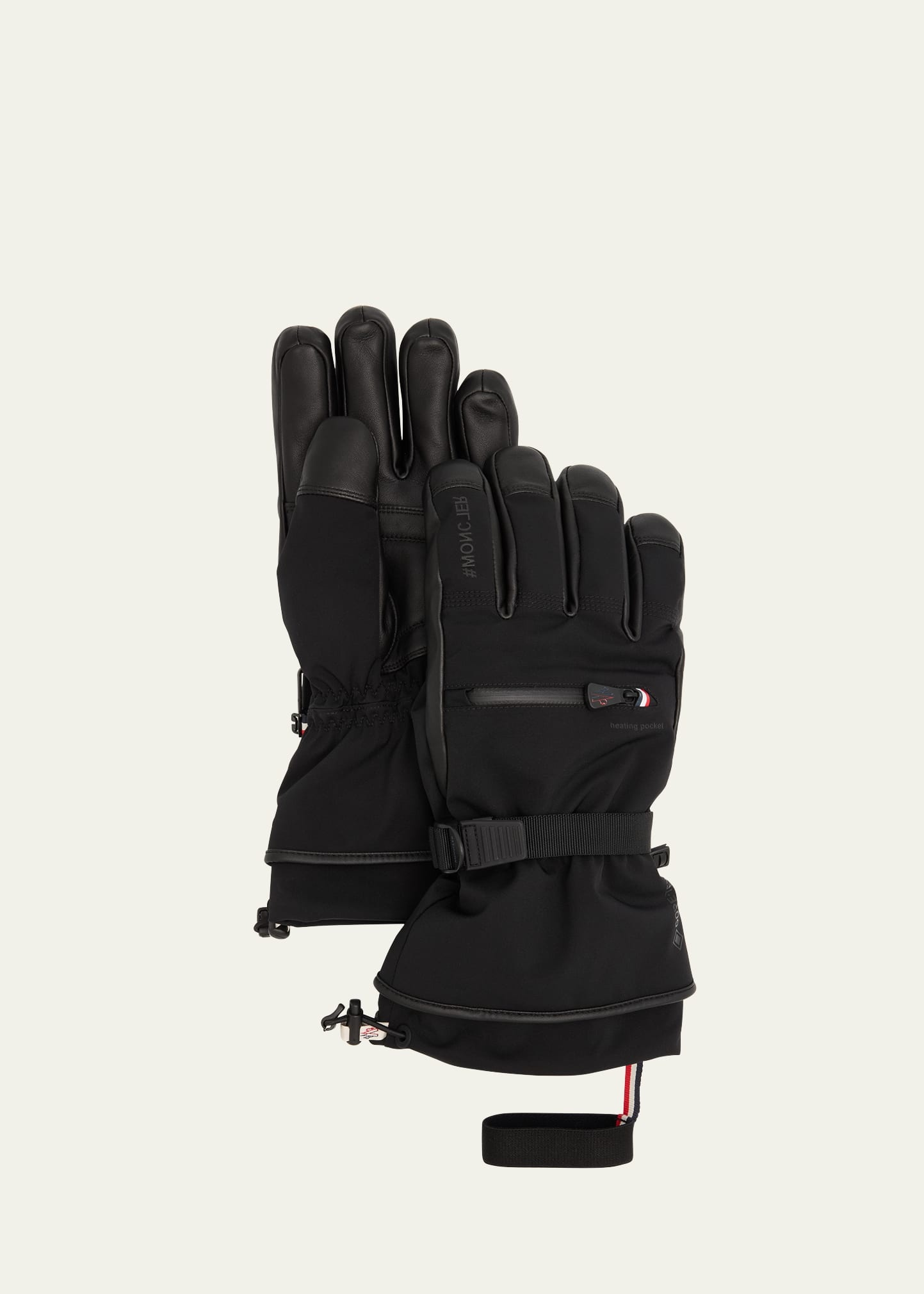 Men's Padded Contrast Ski Gloves - 1