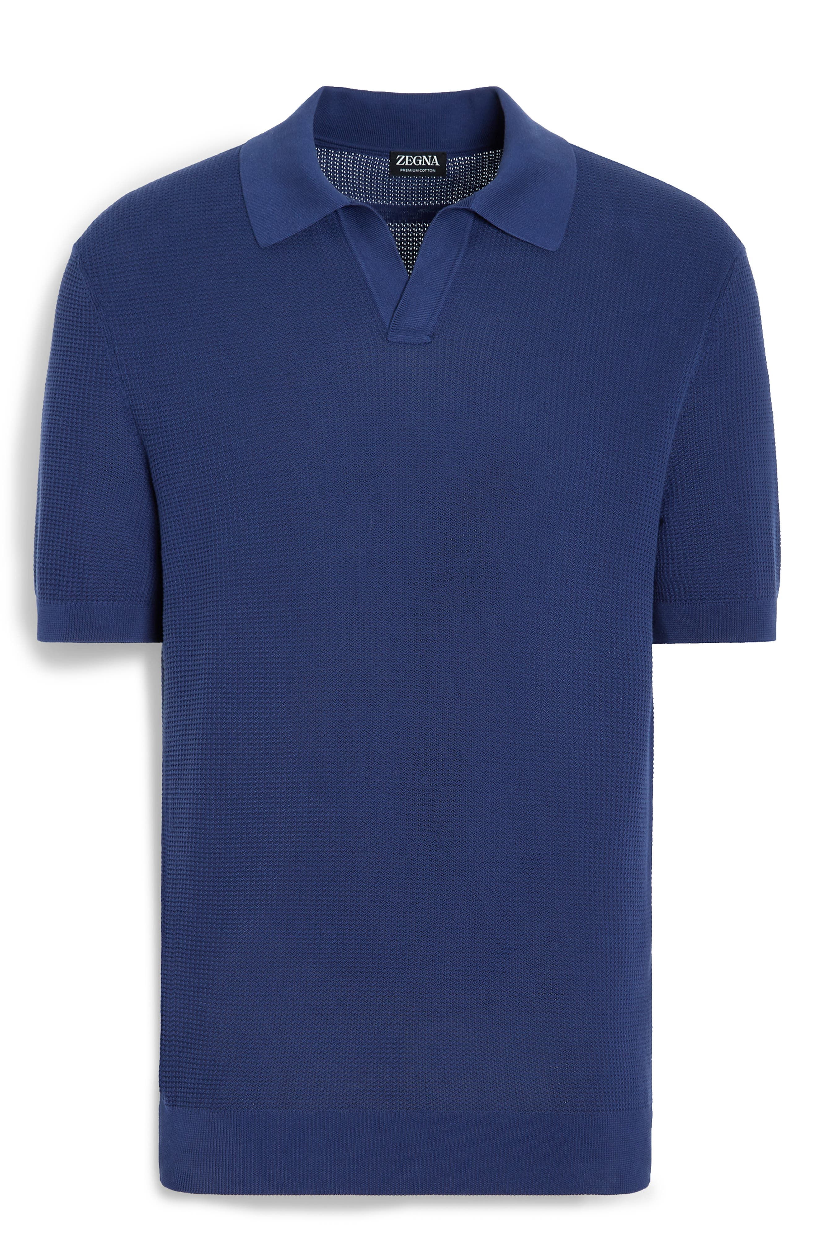Premium Cotton Waffle Stitch Polo Sweater - 4