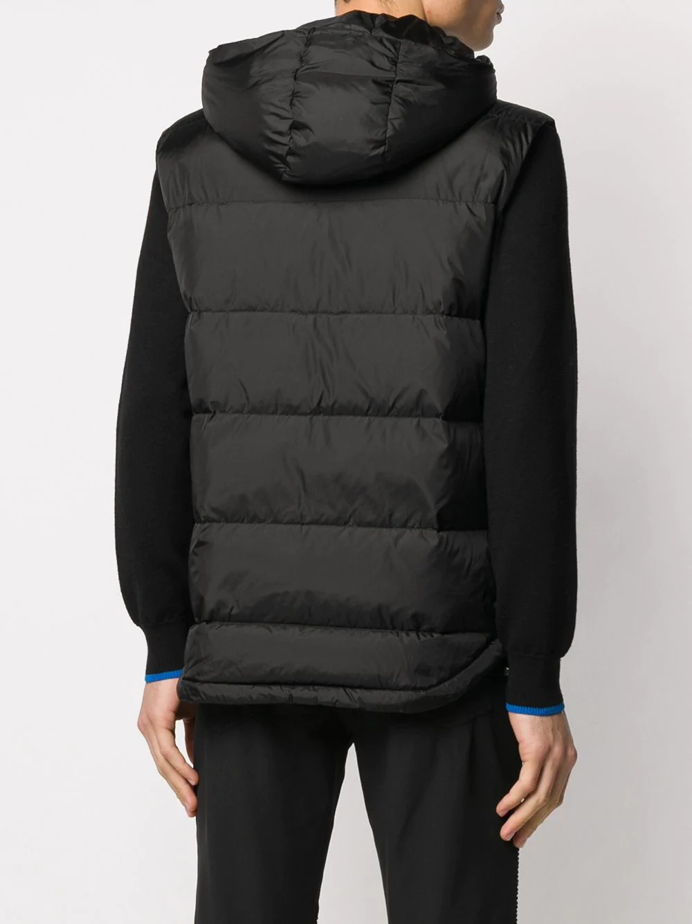 zipped quilted puffer gilet - 4