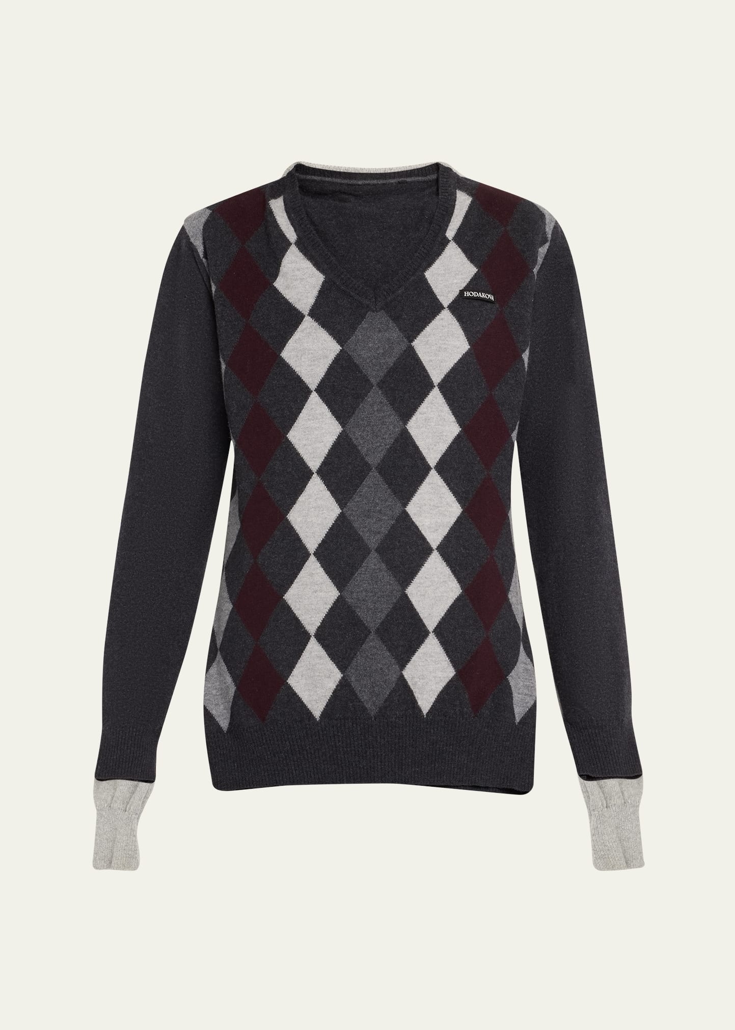 Knitted Double Sweater - 1