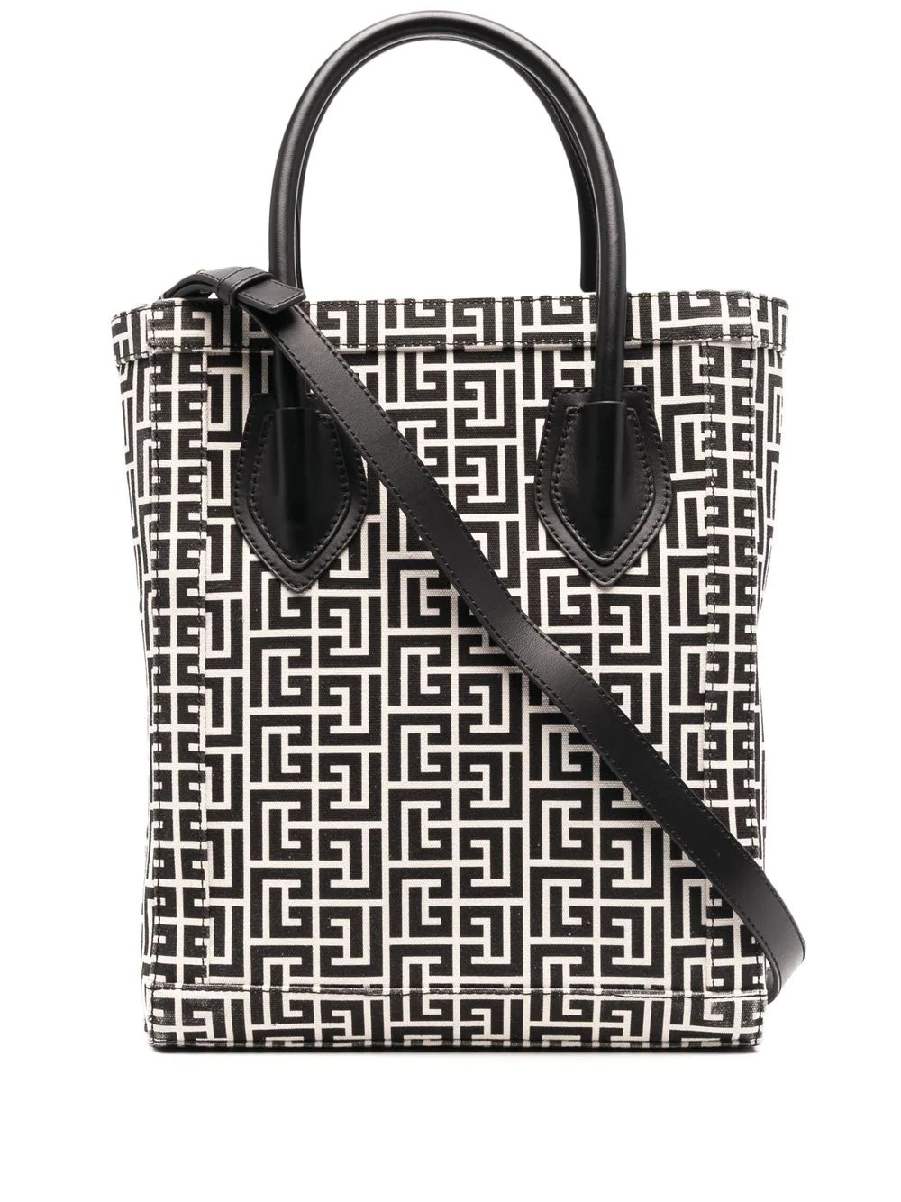 monogram-pattern tote bag - 1