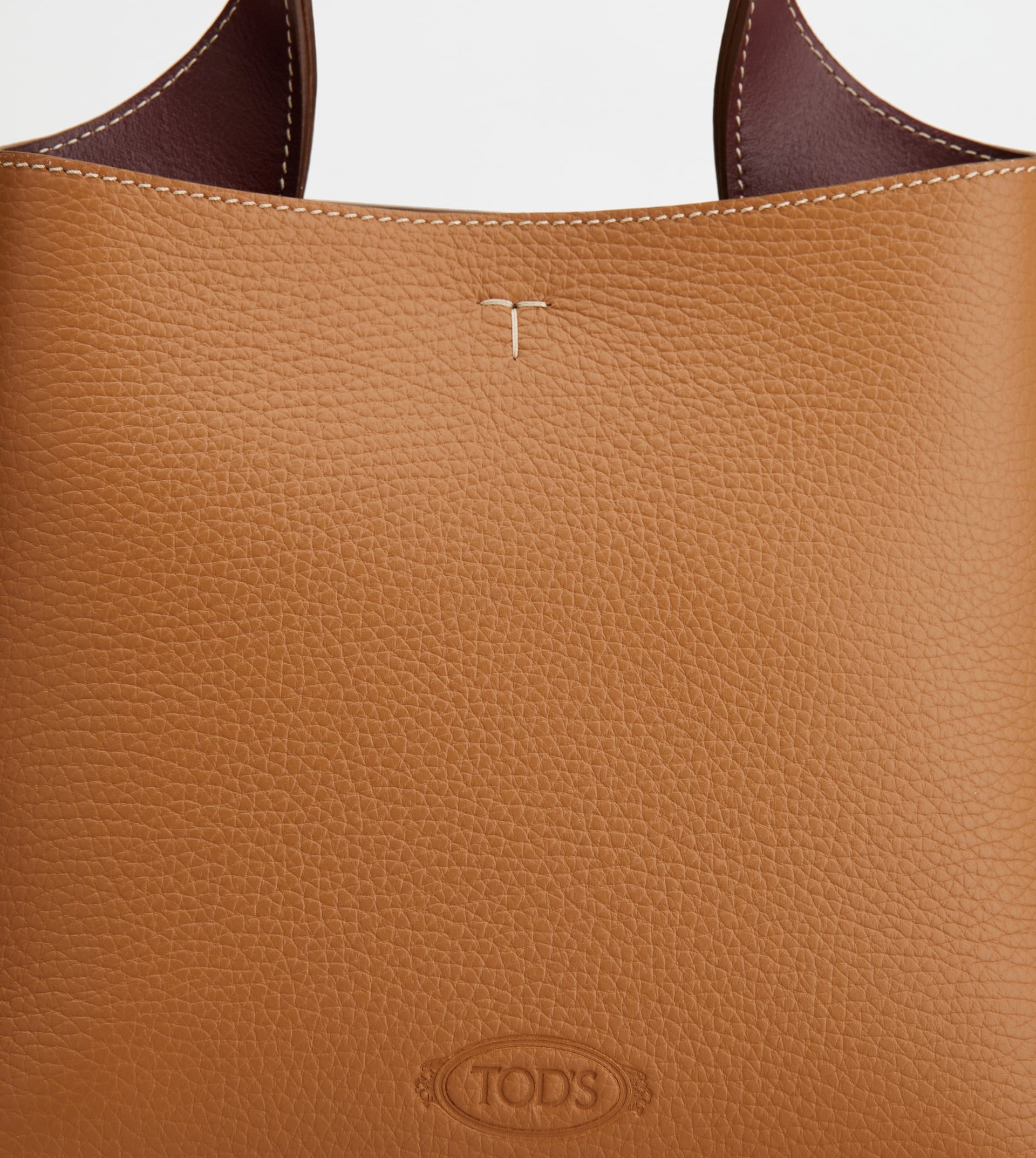 TOD'S BAG IN LEATHER MINI - BROWN - 4