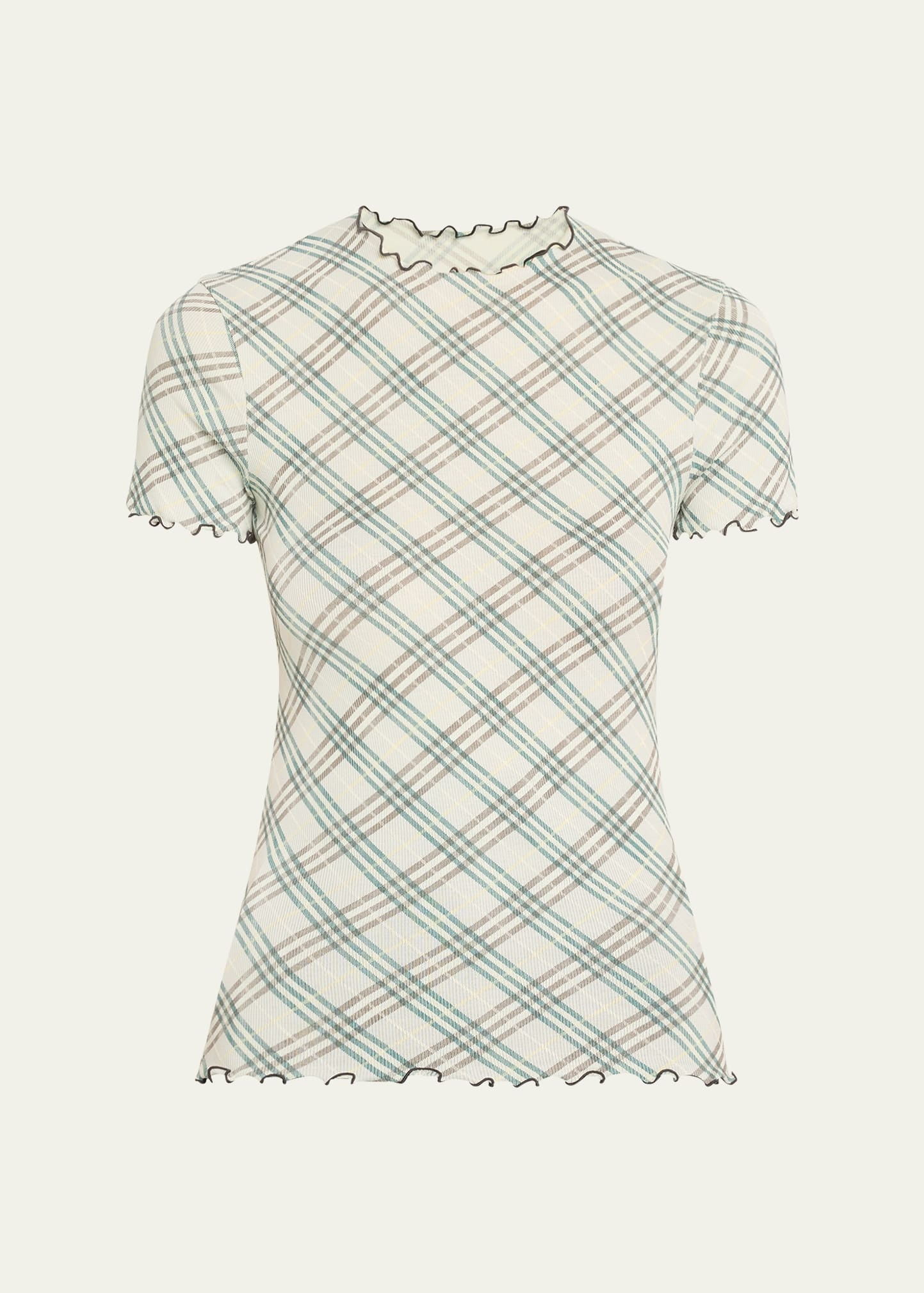 Check Jersey T-Shirt - 1