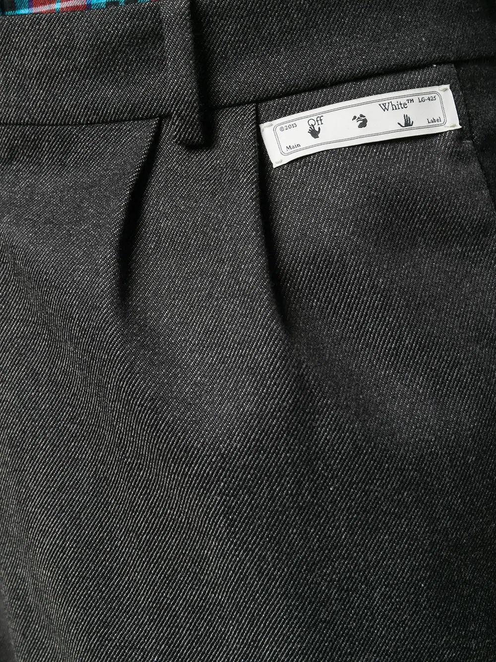 twill pleated tailored trousers - 5