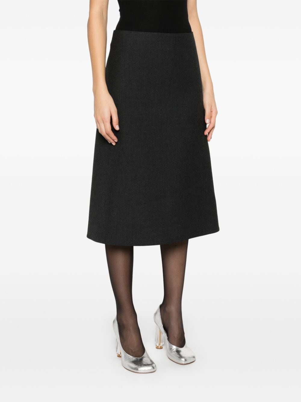 A-line midi skirt - 3