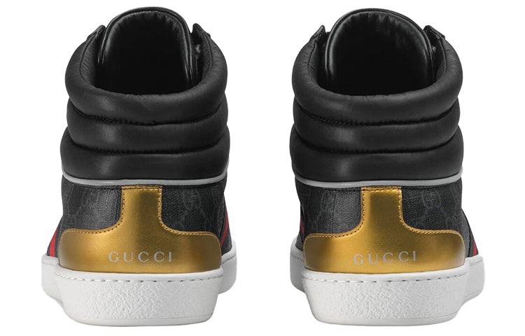 Gucci Ace GG High Top 'Black' 555197-92T20-1140 - 4