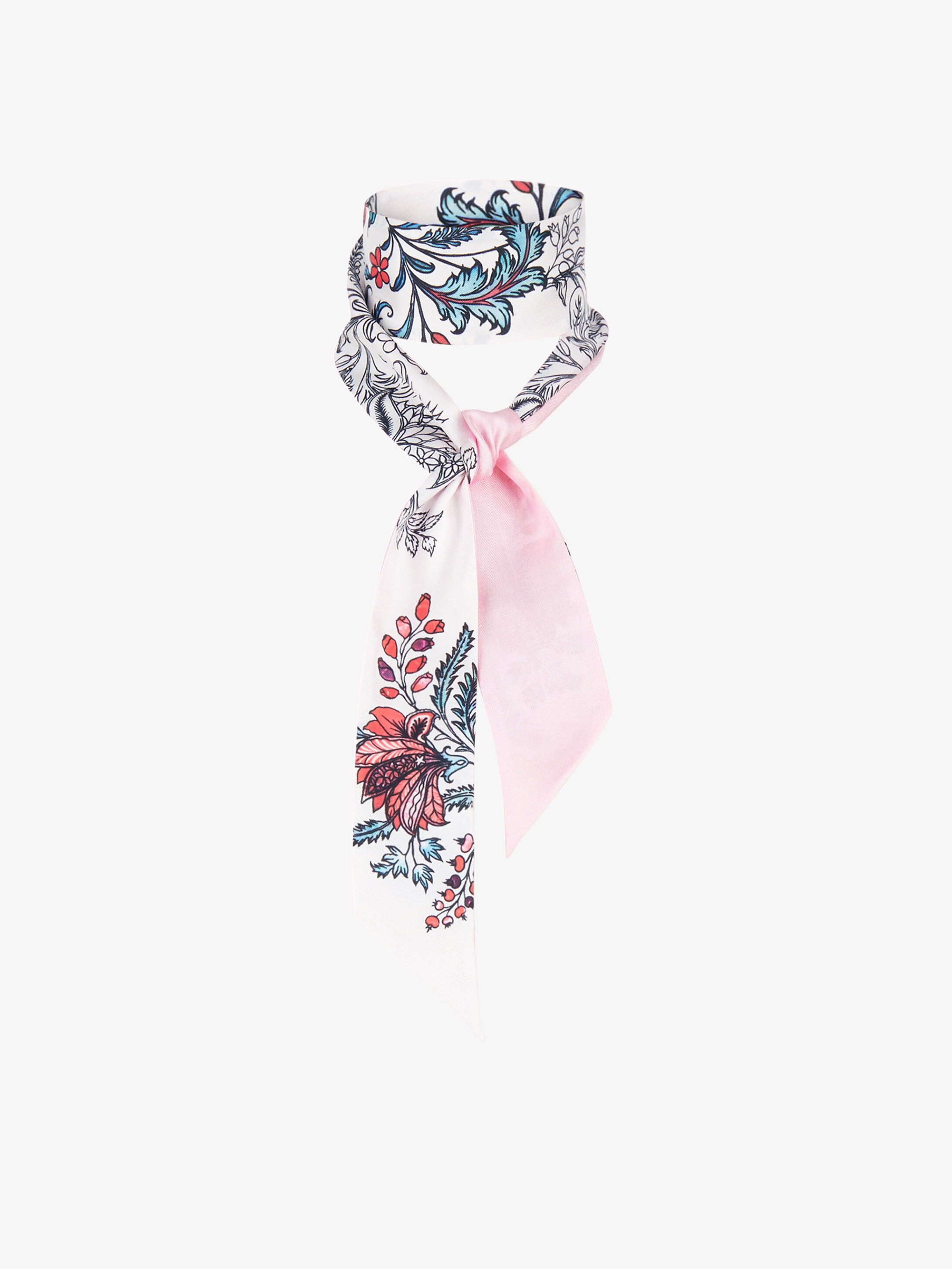 GIVENCHY headband in floral printed silk - 4