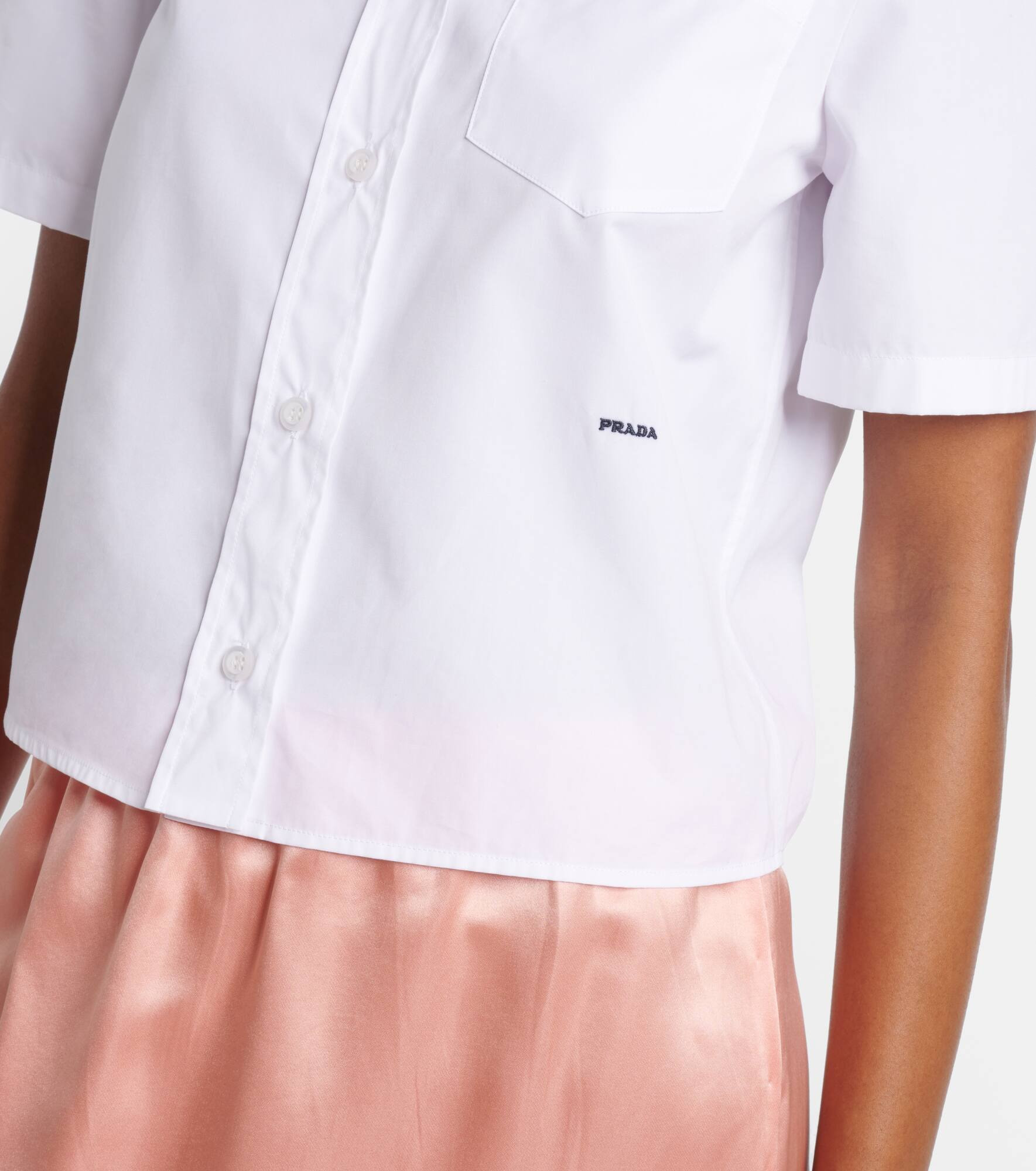 Logo cotton poplin shirt - 5