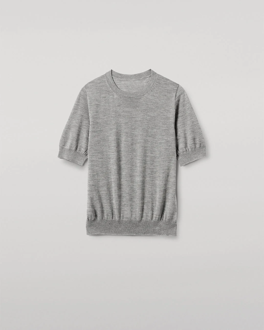 Honor Grey Superfine Cashmere T-Shirt - 1