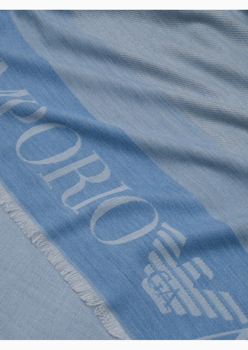 EMPORIO ARMANI Stole with multicoloured vertical bands outlook
