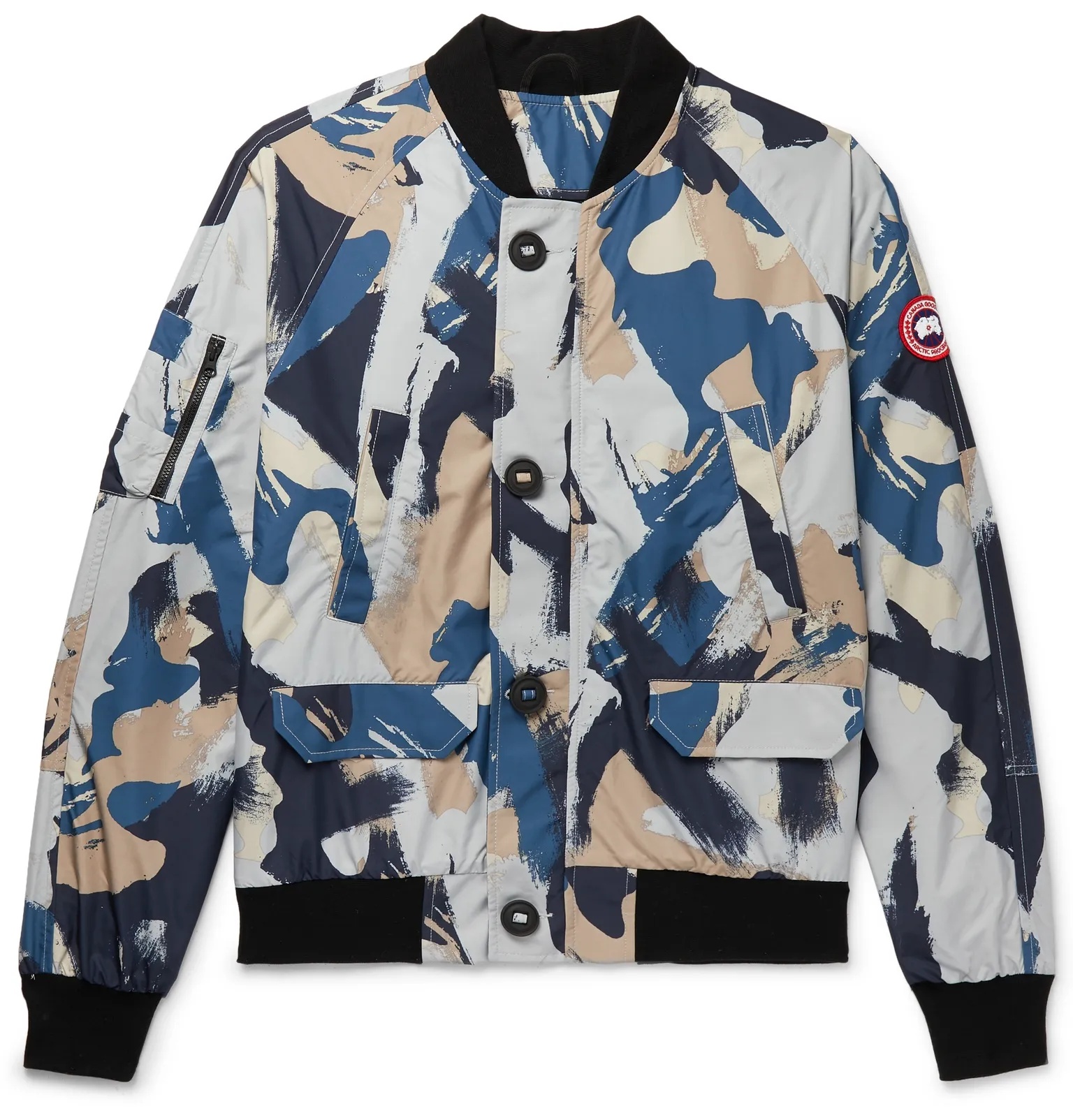 Faber Camouflage-Print Dura-Force Light Bomber Jacket - 1