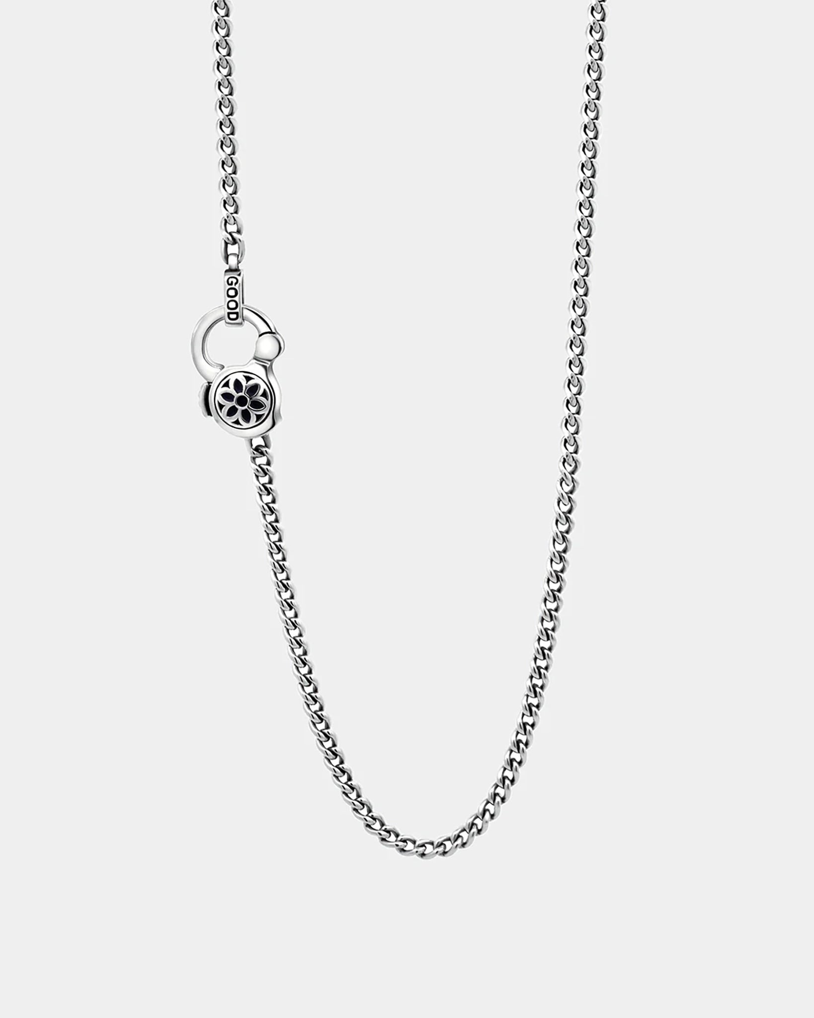 CS-CURB4A30 GOOD ART HLYWD Curb Chain Necklace Link Size 4A at 30" - Sterling Silver - 1
