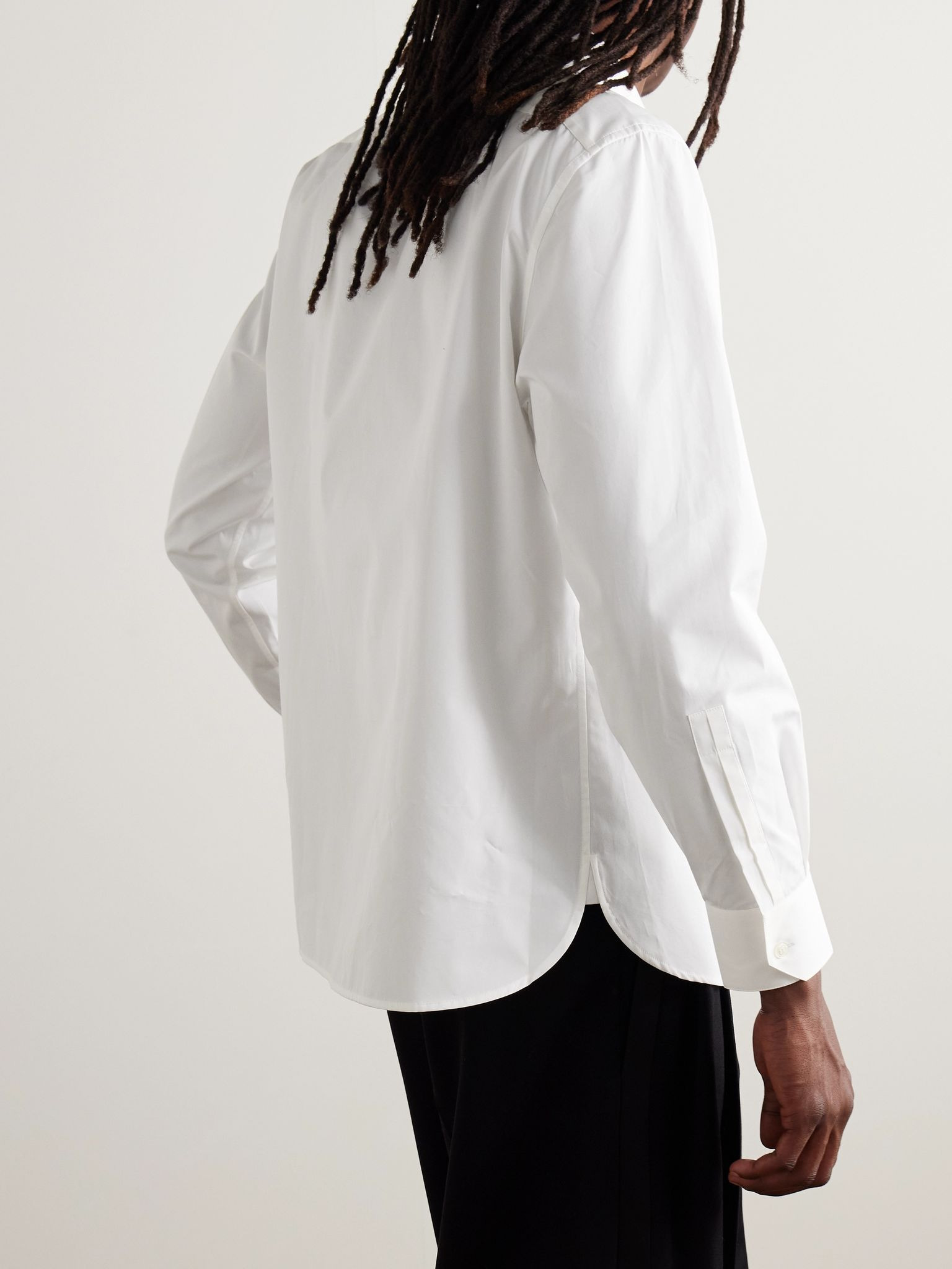 Cotton-Poplin Shirt White - 4