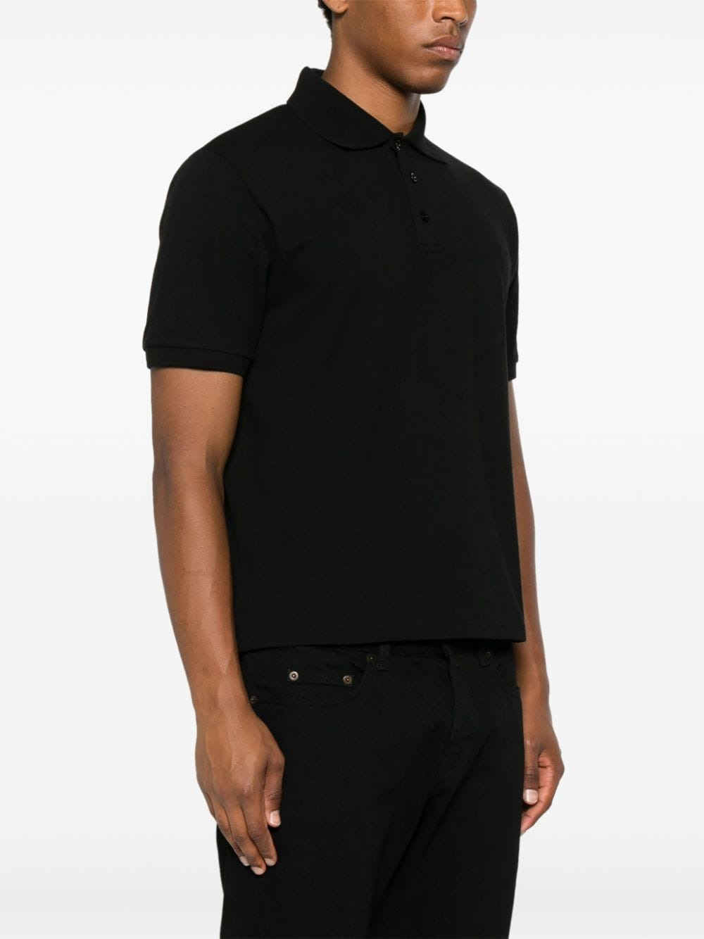 Saint Laurent Men Cotton Polo Shirt - 2
