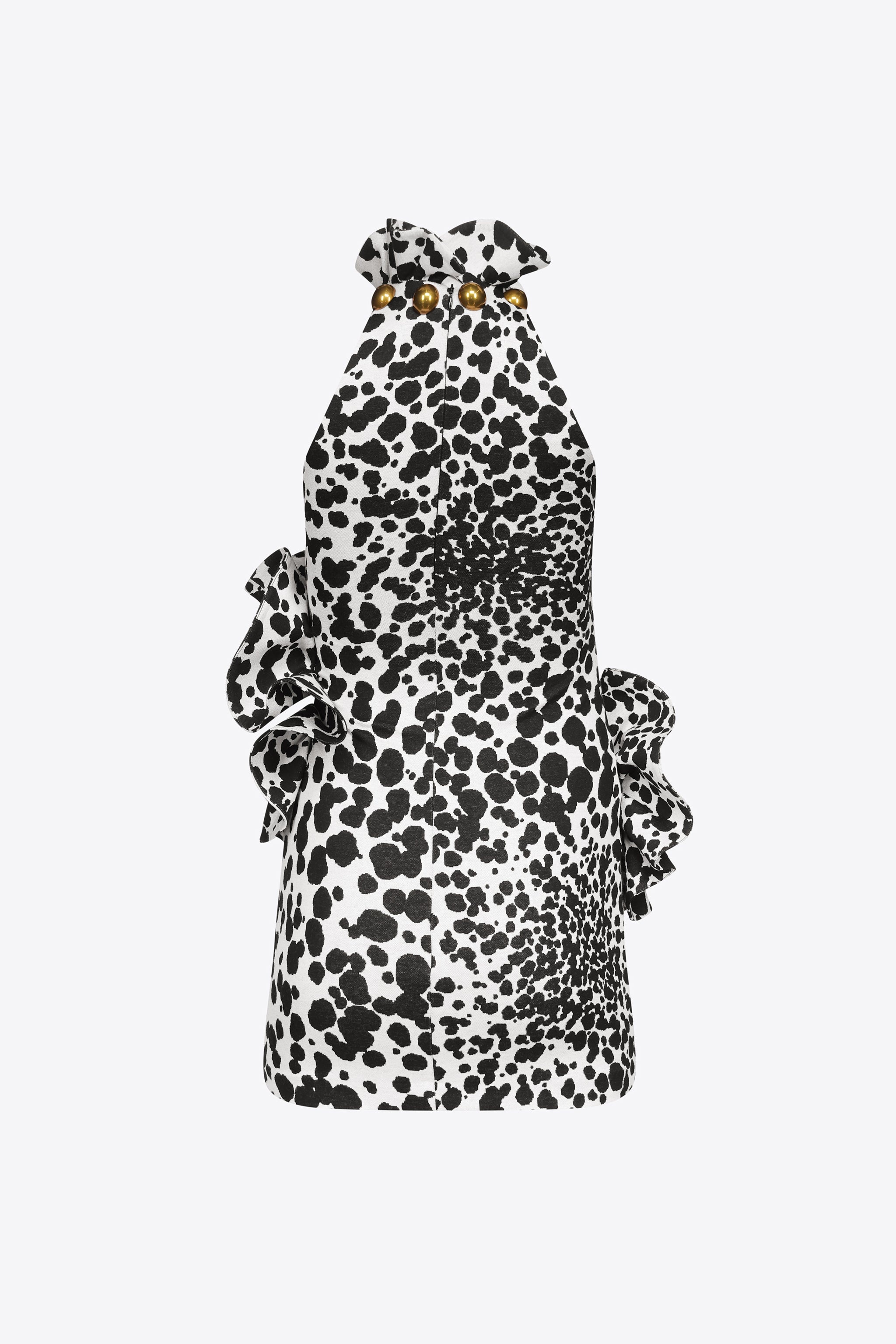 DALMATIAN FLOWER MINI DRESS - 2