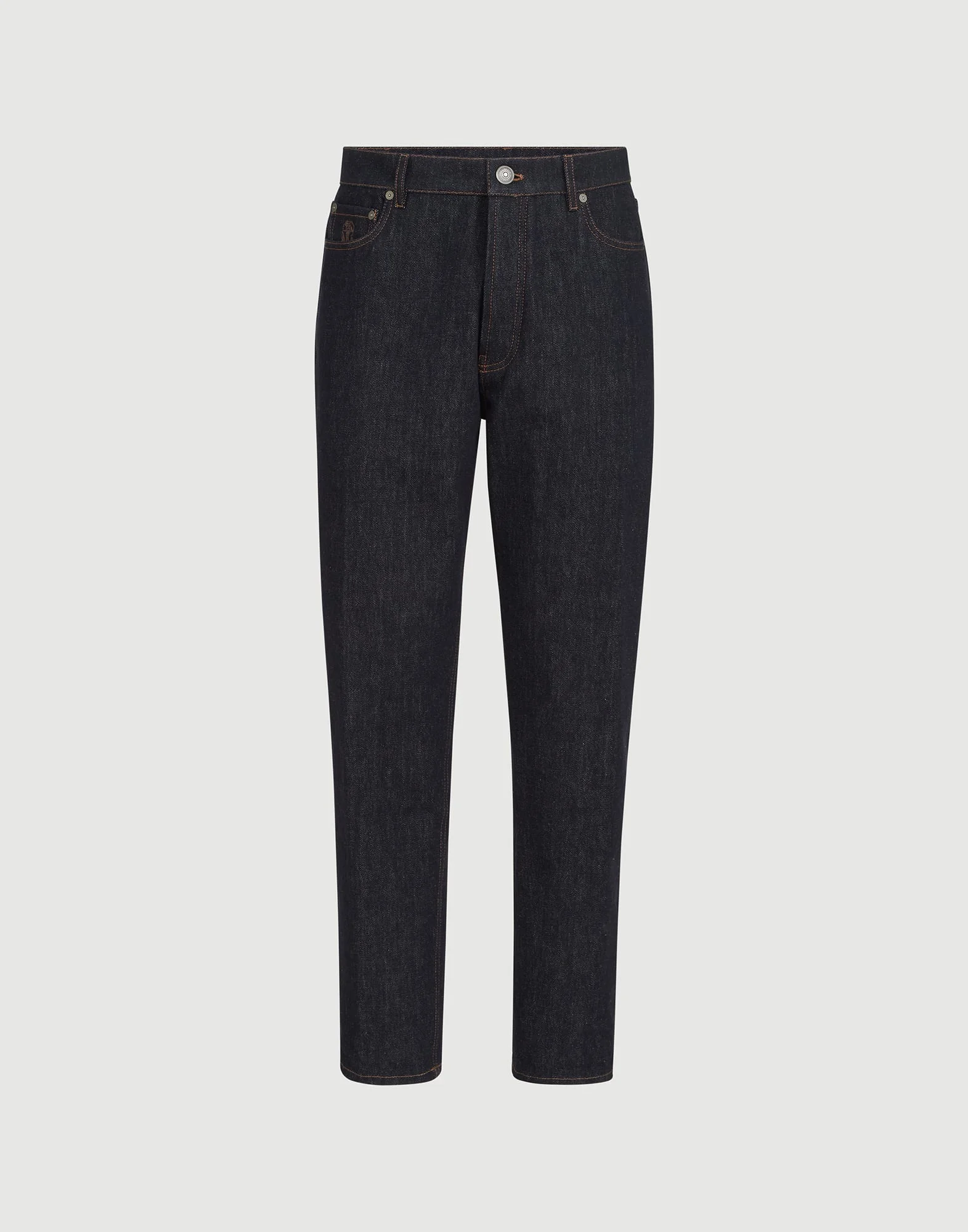 No-fade denim iconic fit five-pocket trousers - 1