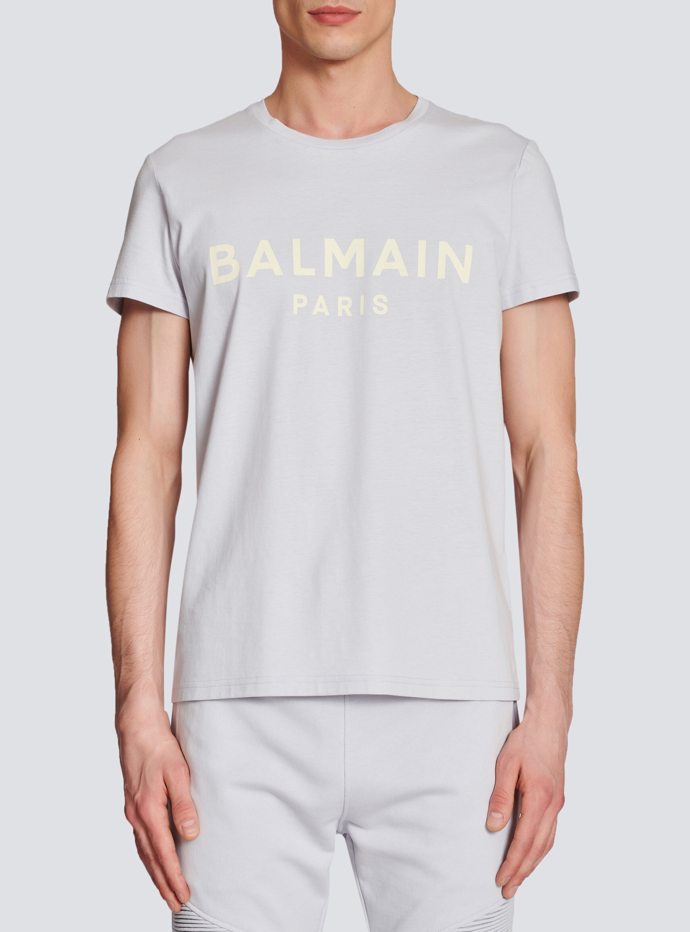 Cotton printed Balmain Paris logo T-shirt - 5