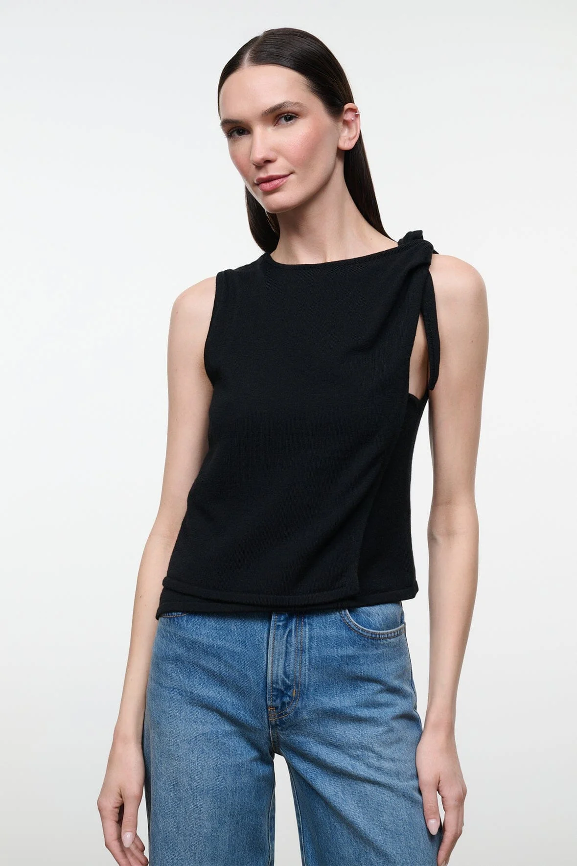 STAUD ENYA TOP BLACK - 1