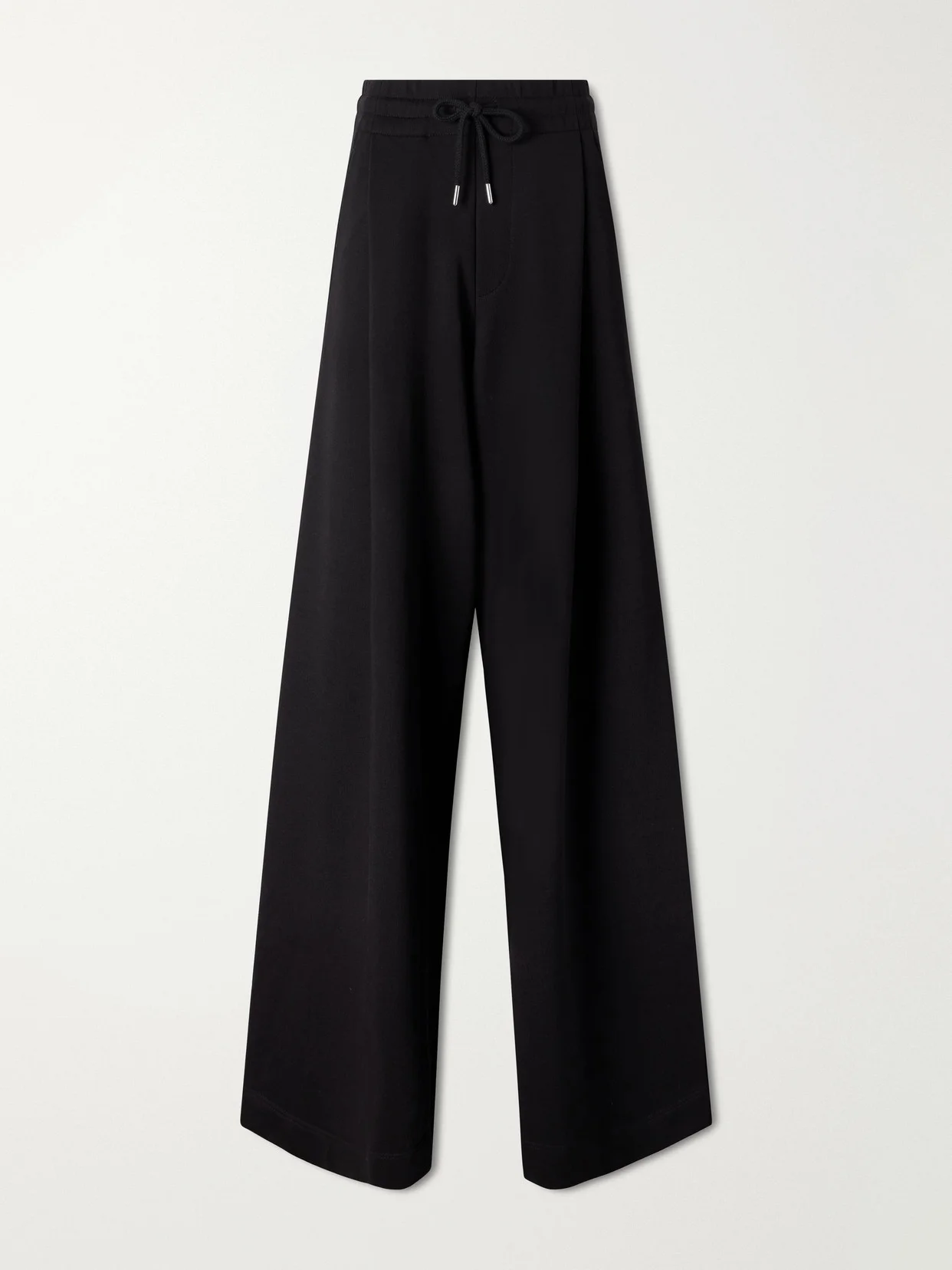 Cotton-jersey Wide-leg Track Pants - 1