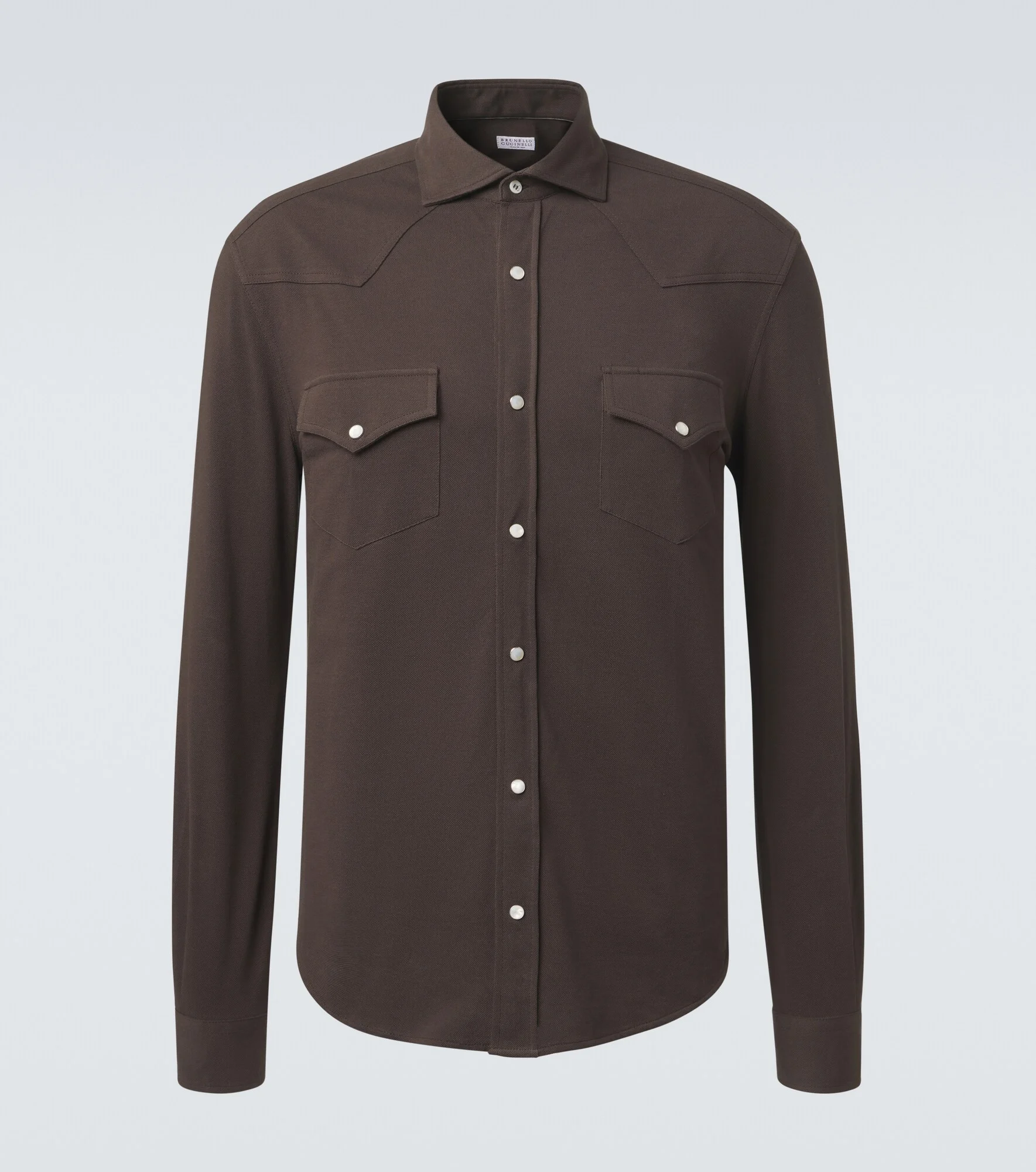 Cotton piqué shirt - 1