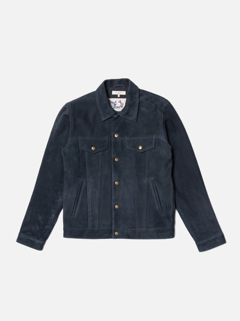 Robby Nubuck Jacket Navy 1