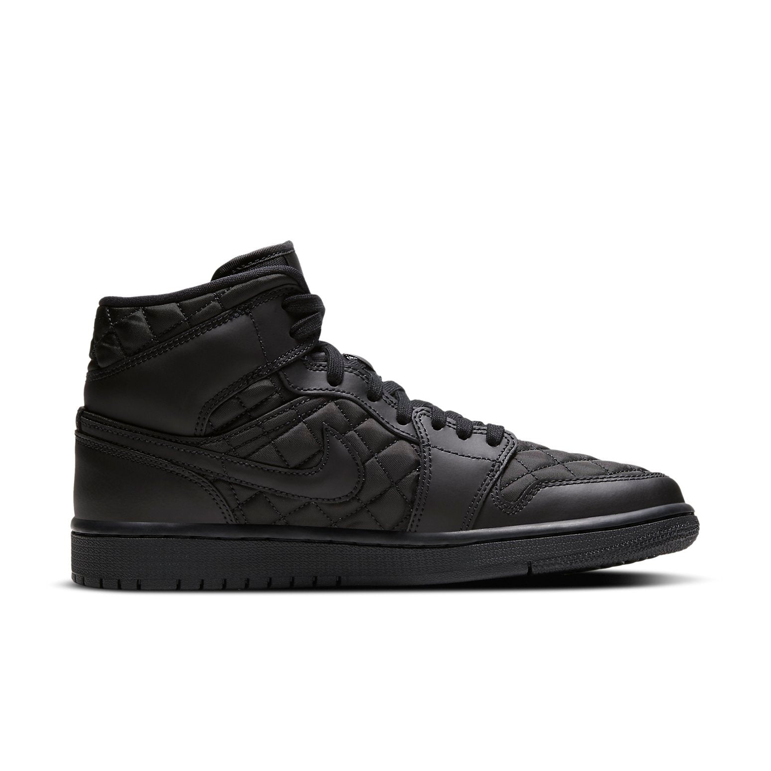 (WMNS) Air Jordan 1 Mid SE 'Black Quilted' DB6078-001 - 2