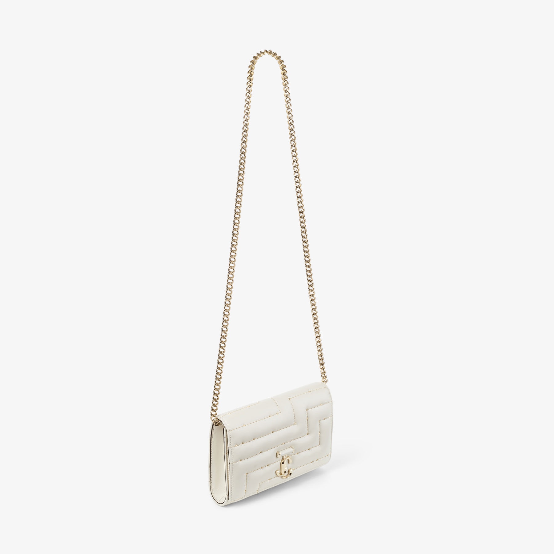 Varenne Clutch
Latte Avenue Nappa Leather Clutch Bag with JC Emblem - 5