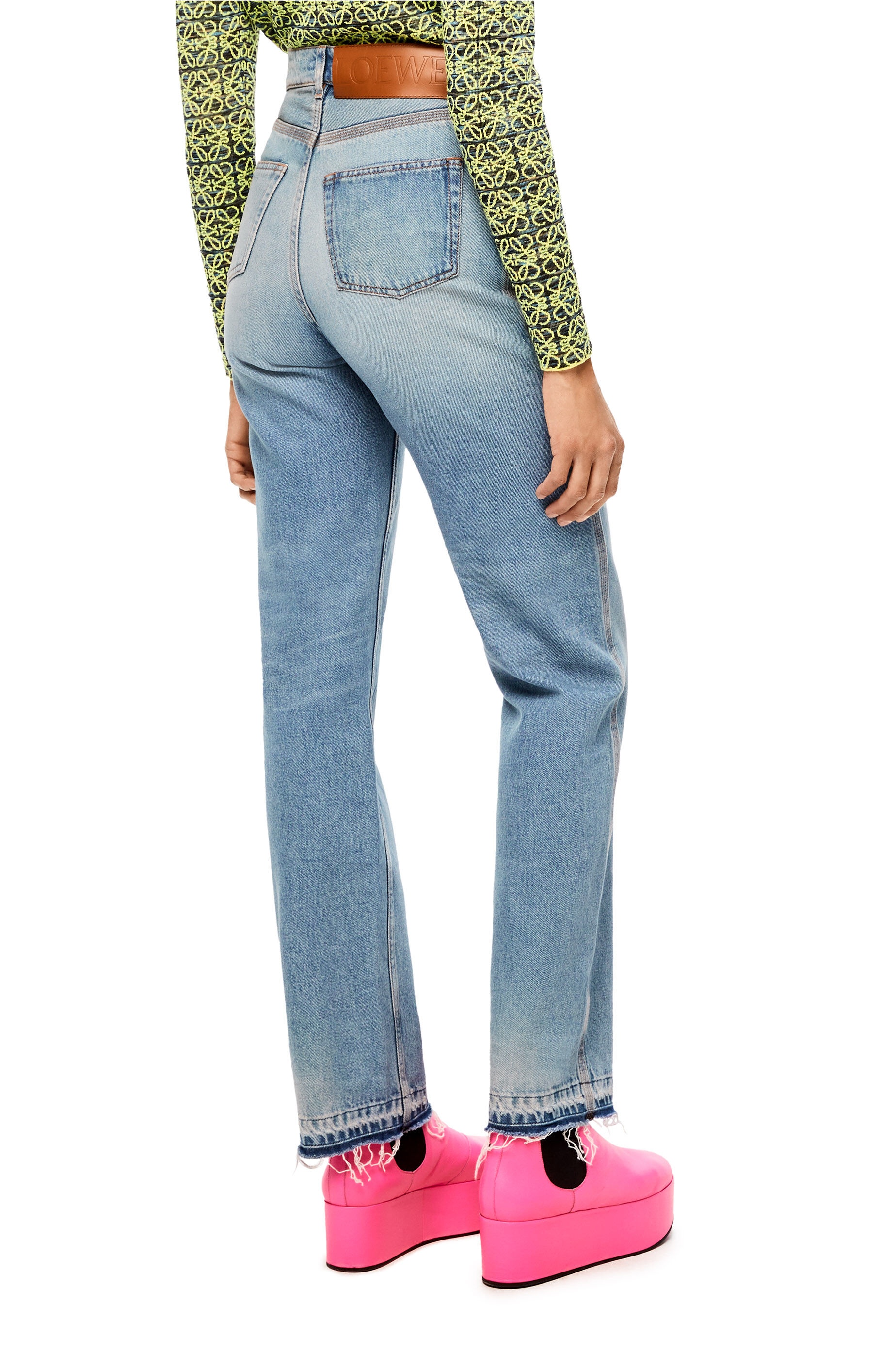 Straight leg jeans in denim - 4