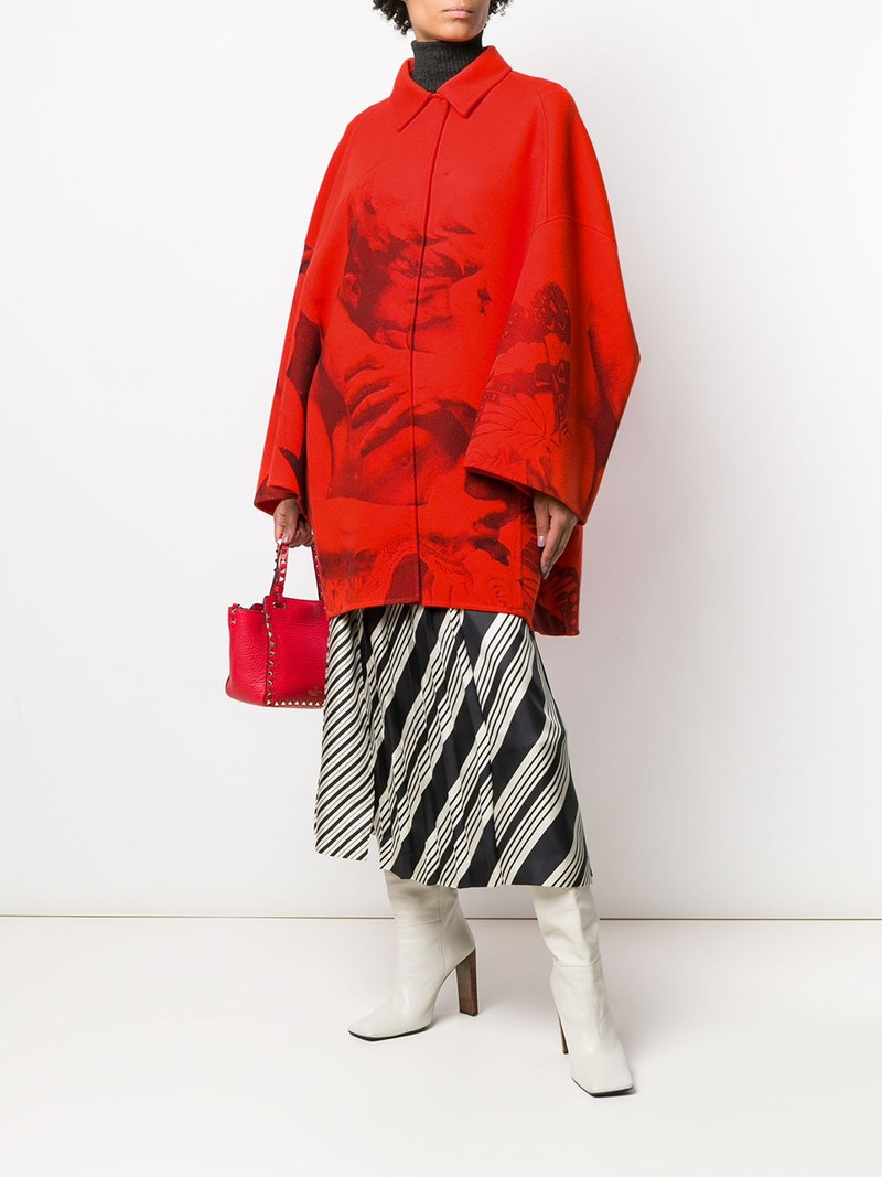 Valentino x Undercover Lovers print oversized coat outlook