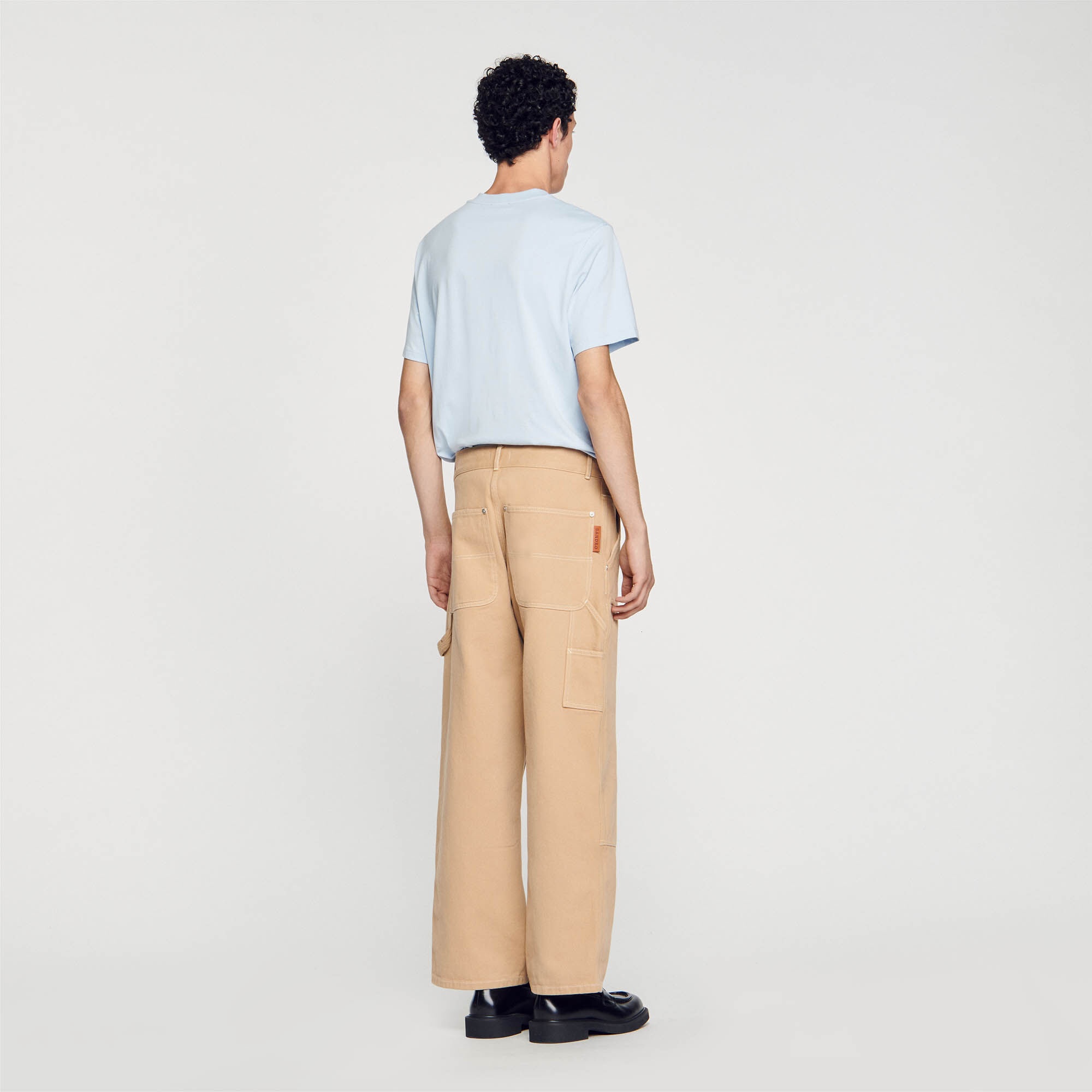 COTTON CANVAS CARPENTER TROUSERS - 6