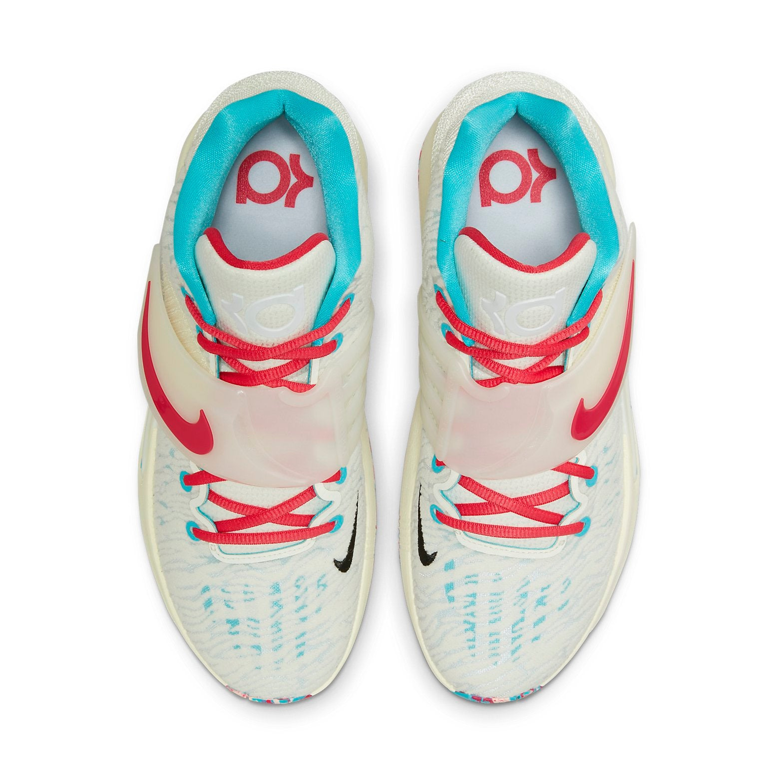 Nike KD 14 EP 'White Aqua Blue Multi-Color' CZ0170-700 - 4