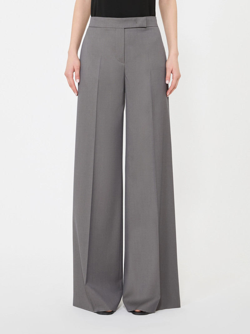 SERIO Gabardine wool trousers - MEDIUM GREY 3