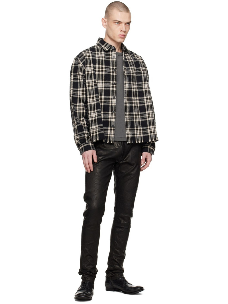 John Elliott Black Cast 2 Leather Pants outlook