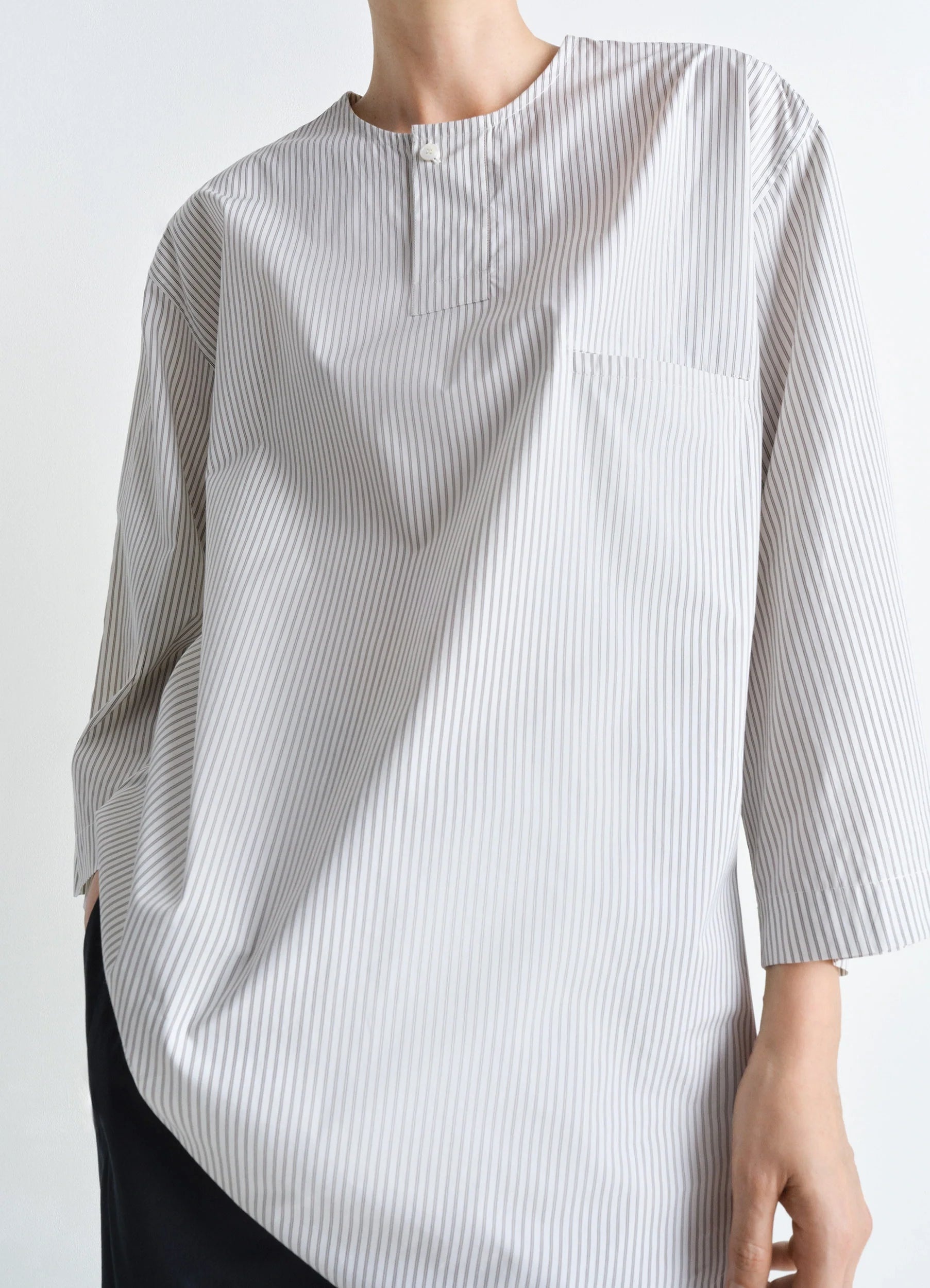 SHORT SLEEVE HENLEY TOP - 6