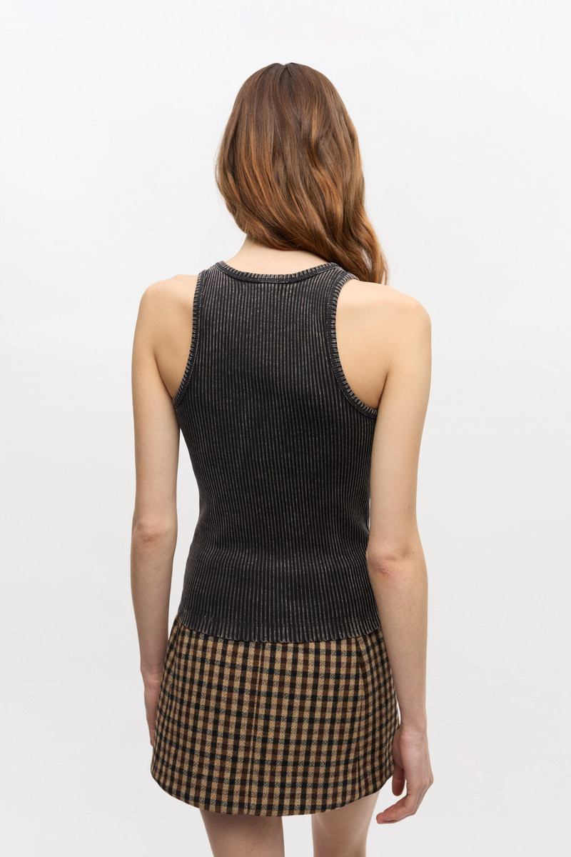 BLACK WASHED TANK TOP 4