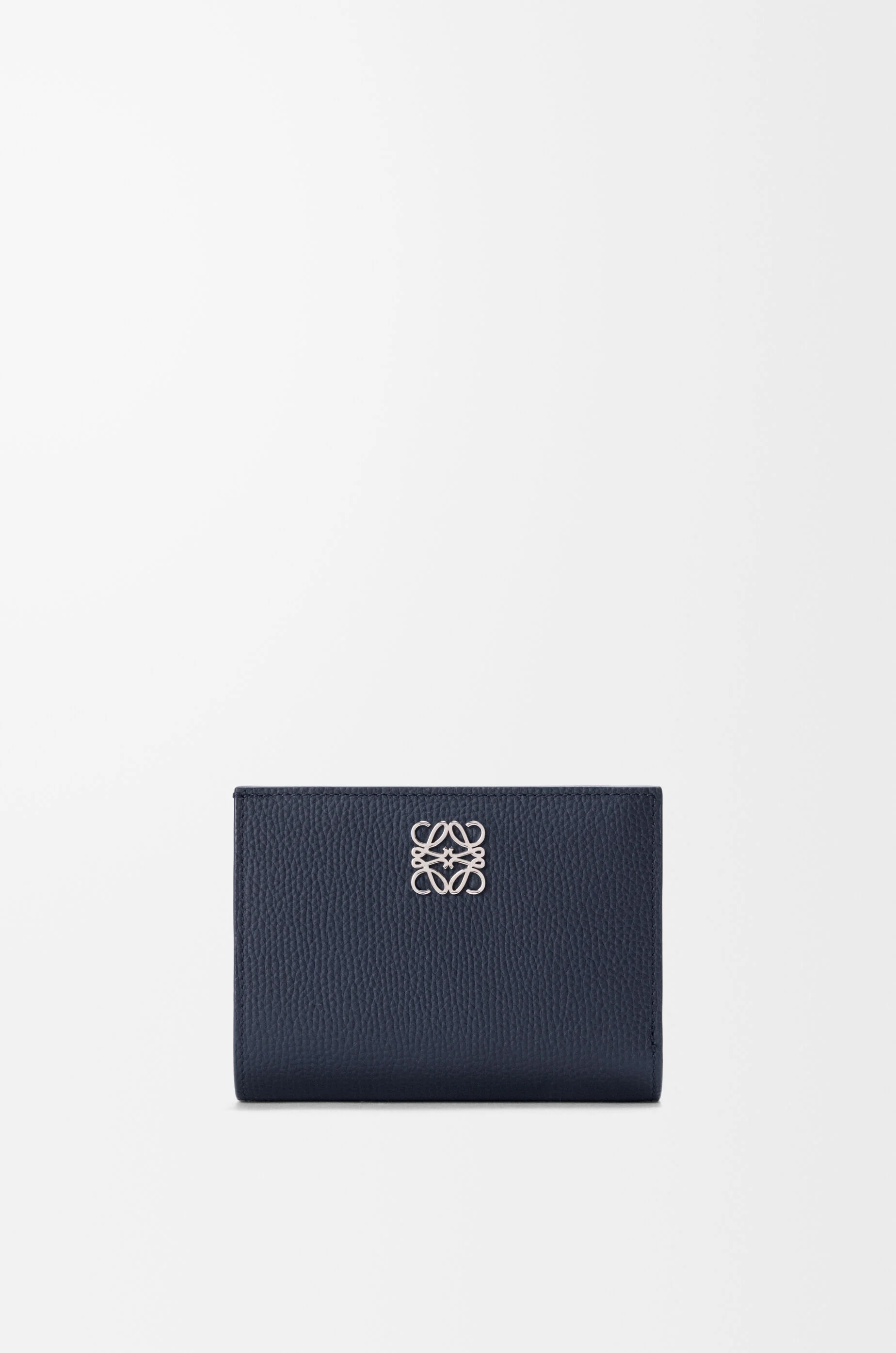 Anagram compact wallet in pebble grained calfskin - 1