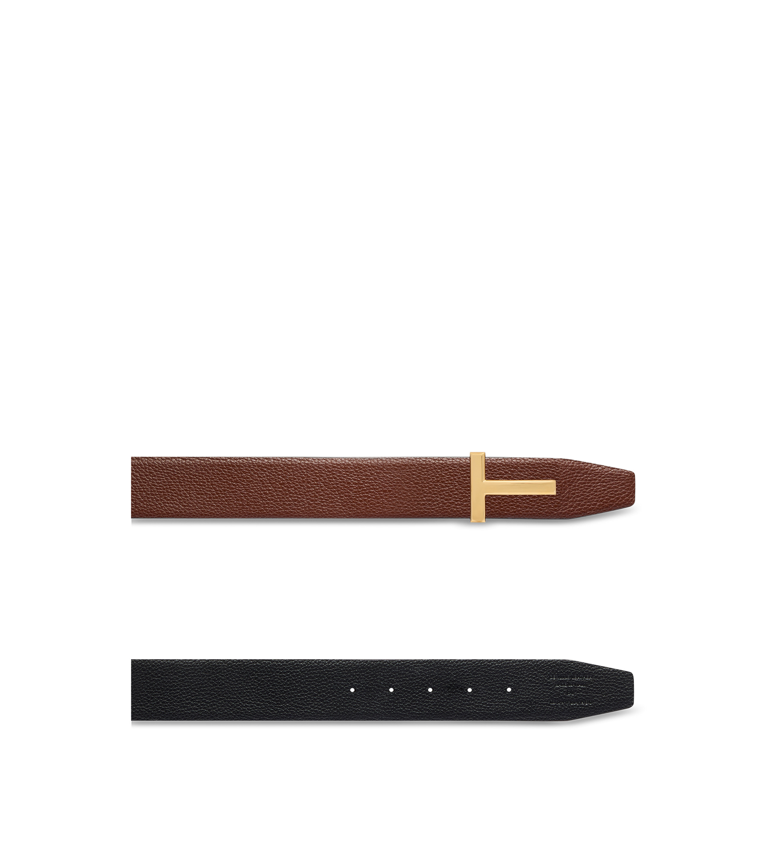 GRAIN LEATHER T ICON BELT - 2