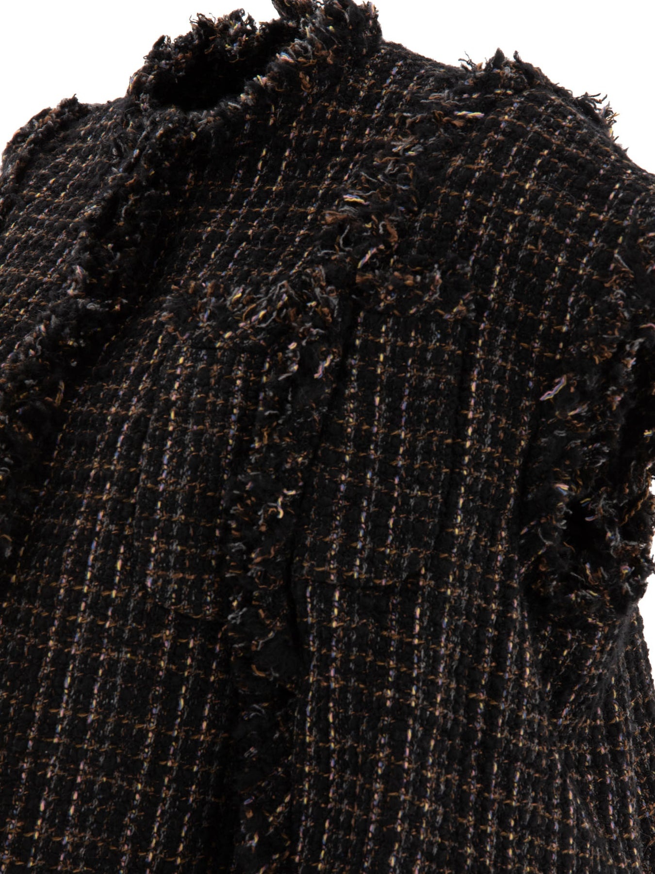 Tweed Vest Knitwear Black - 4