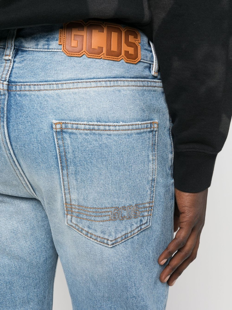 low-rise straight-leg jeans 5