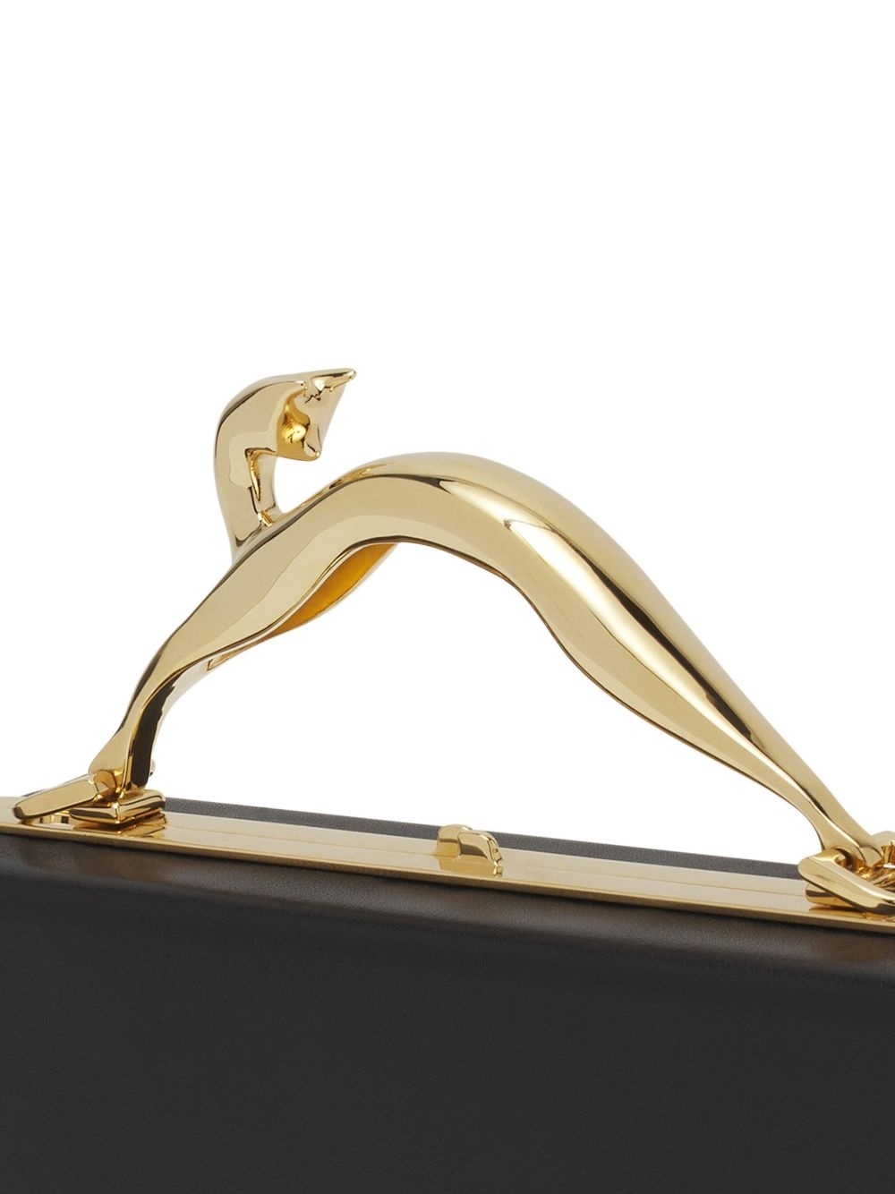 Cat-handle clutch bag - 5