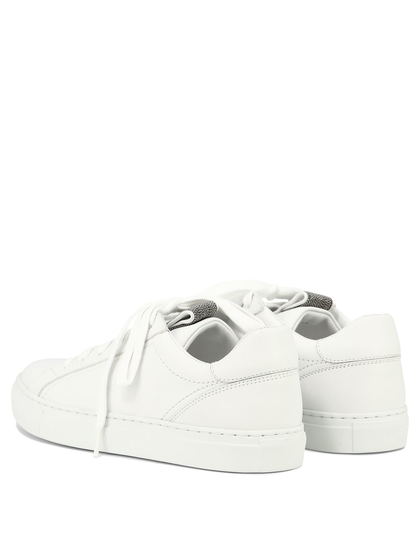 Brunello Cucinelli Mat Calf Sneaker With Precious Detail - 3
