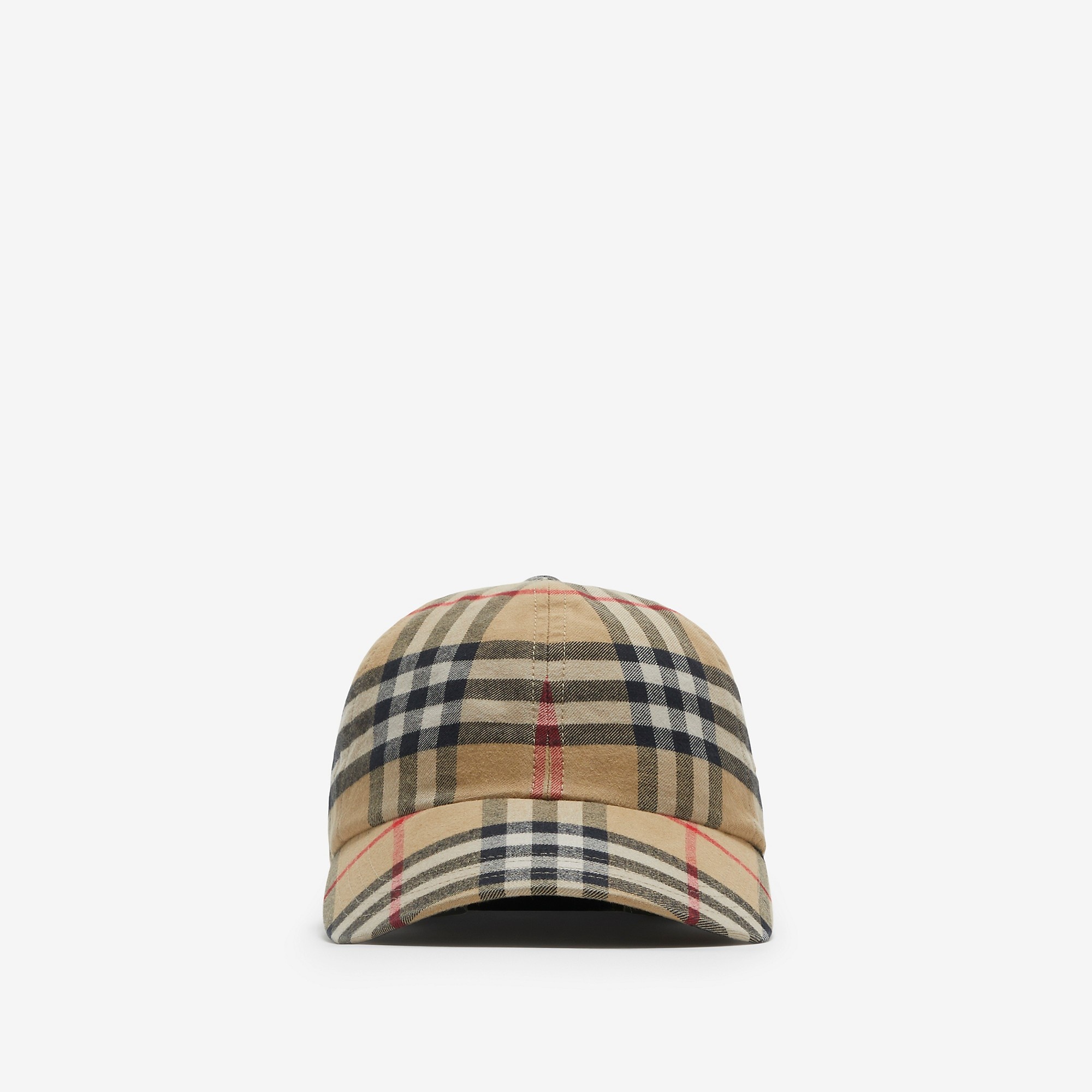 Check Cotton Baseball Cap - 1