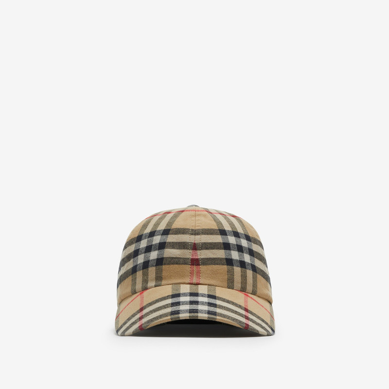 Check Cotton Baseball Cap 1