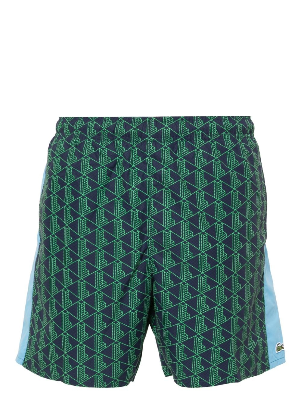 monogram-print swim shorts - 1