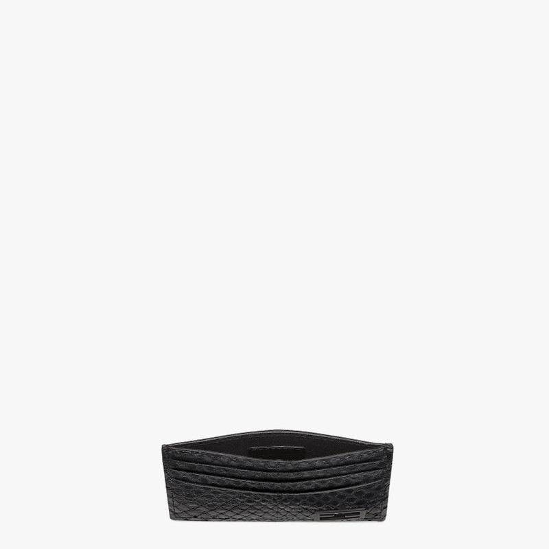 FENDI Black ayers leather card holder outlook