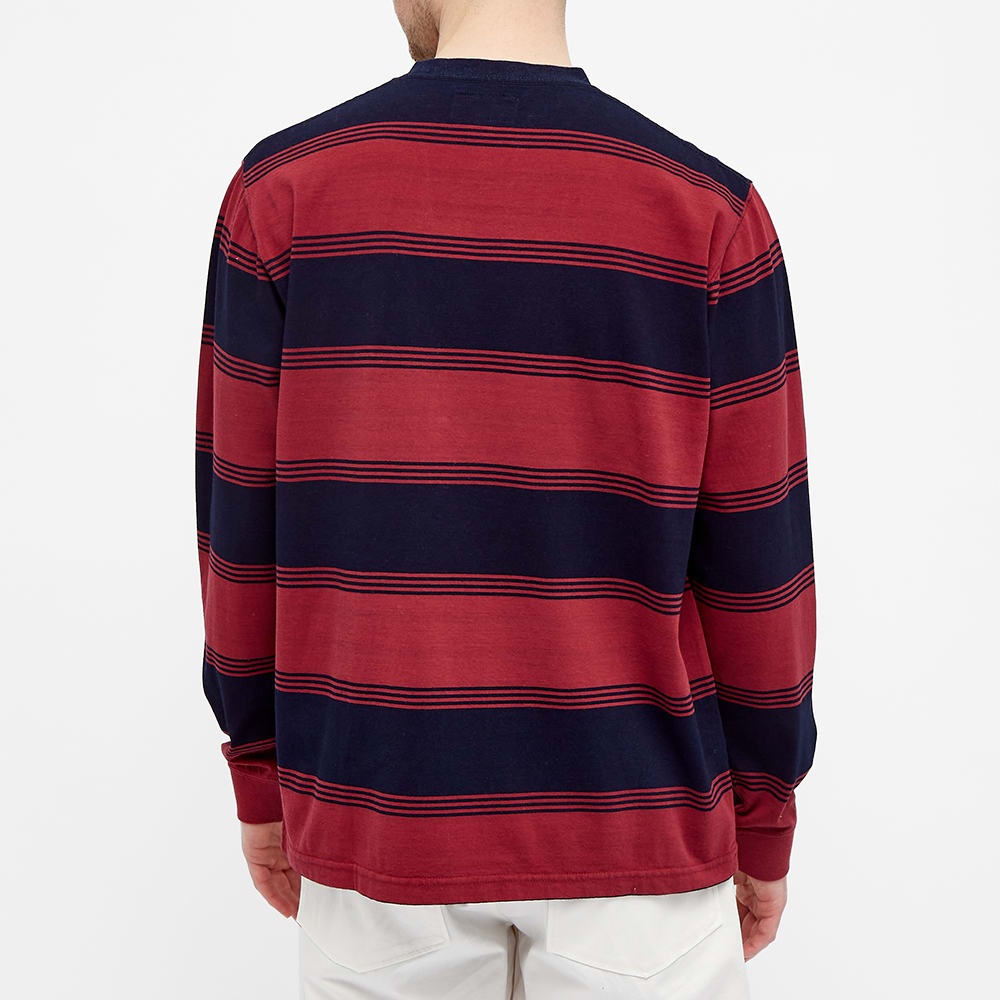 Beams Plus Indigo Stripe Pocket Tee - 5