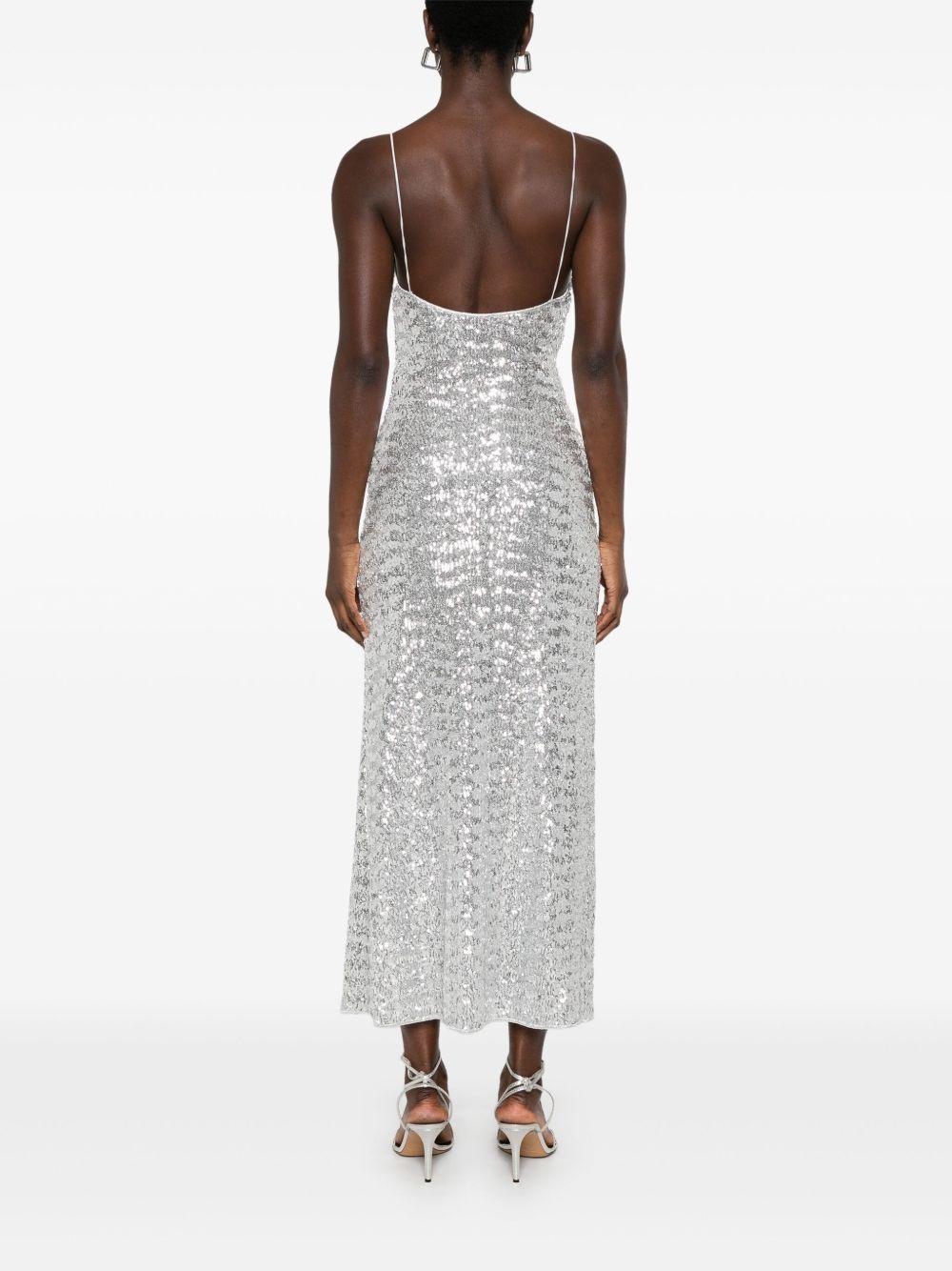 sequinned maxi dress - 4